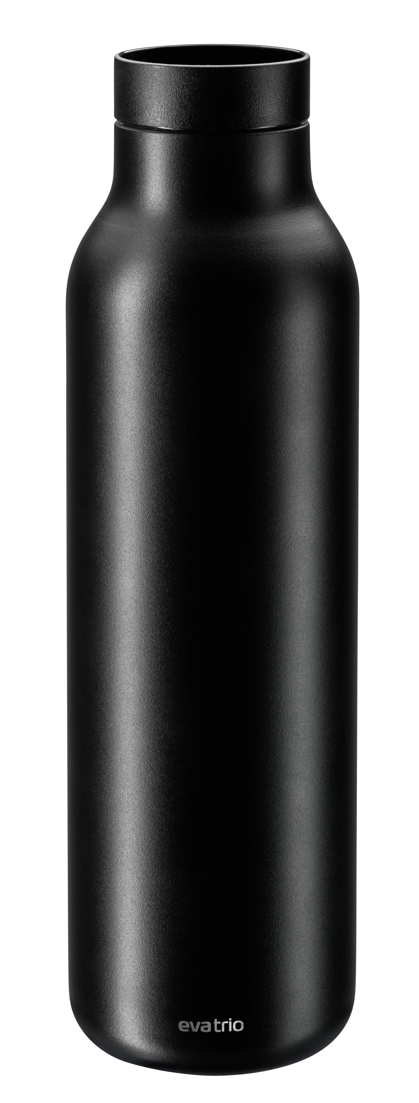 Butelka AMG na napoje - czerń, stal nierdzewna / polipropylen, 700 ml, eva trio