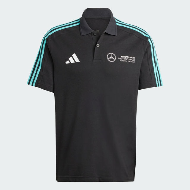 Męska koszulka polo, Mercedes-AMG F1 - czerń, M