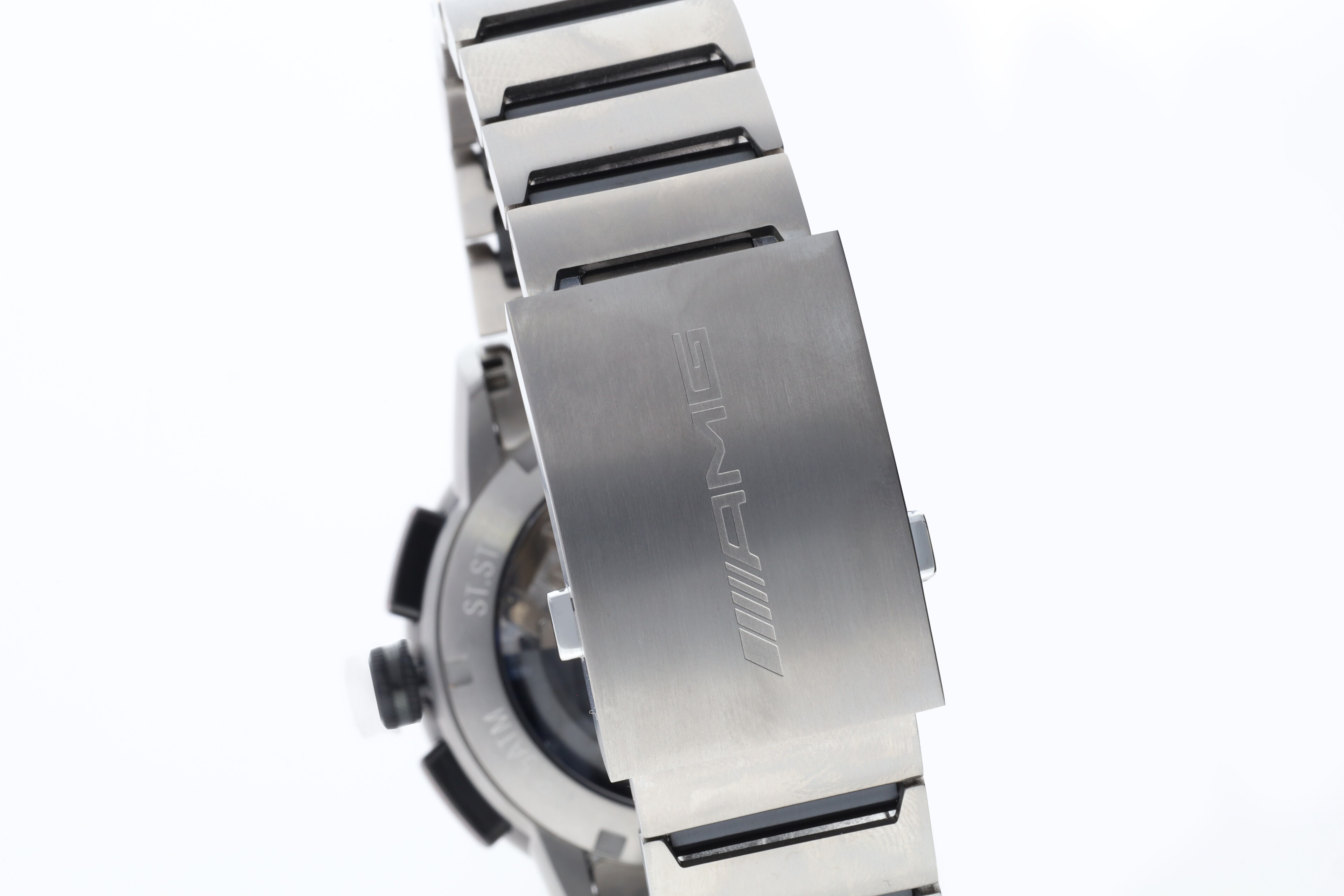 Automatyczny chronograf AMG, Artykuły męskie, Business - czerń / antracyt / czerwony, stal nierdzewna / tytan