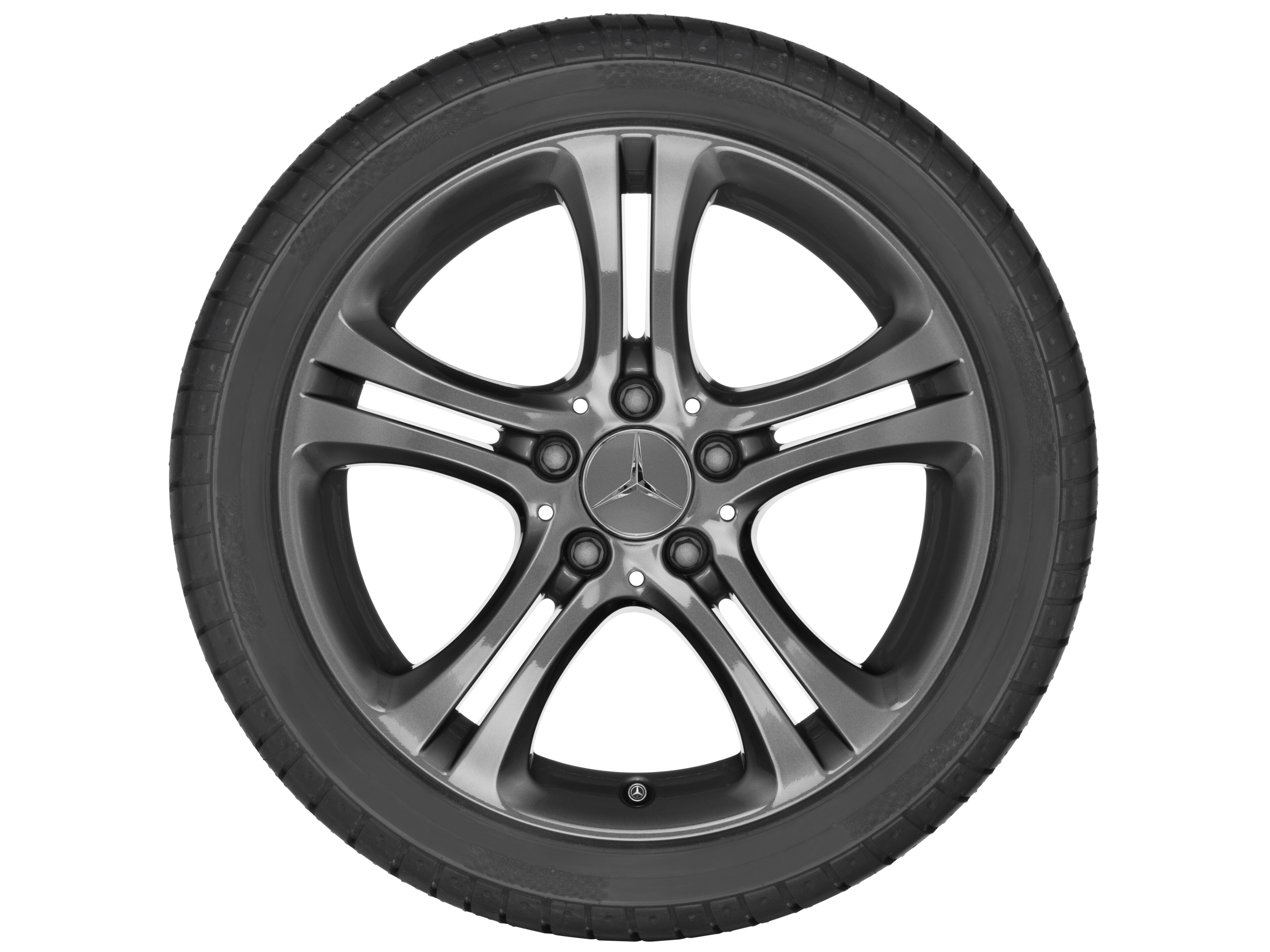 Obręcz z 5 podwójnymi ramionami, 43,2 cm (17 cali) - 7,5 J x 17 ET 52,5, tremolit-metallic, lakierowane