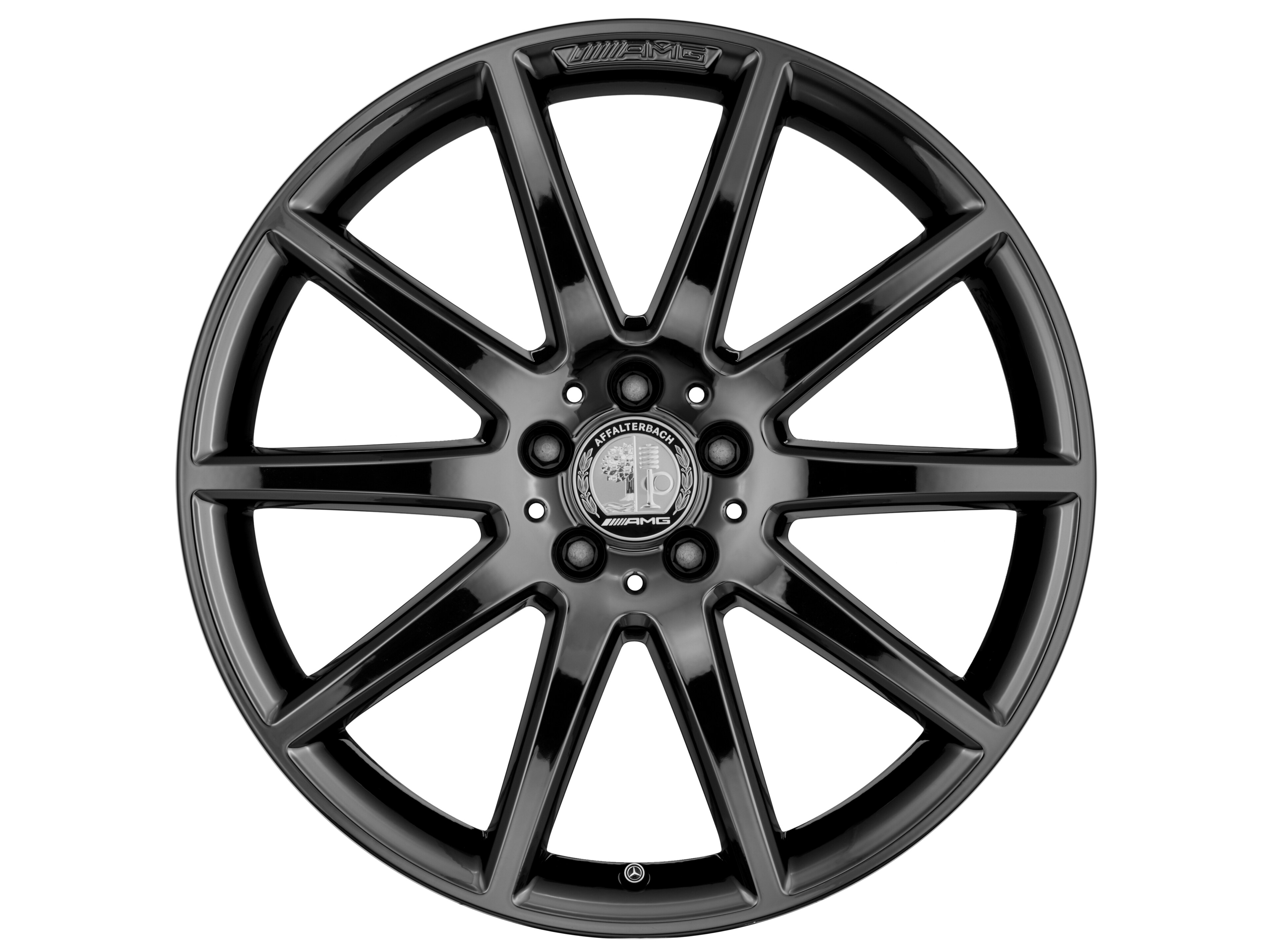Obręcz AMG 10-ramienna, 50,8 cm (20 cali) - 8 J x 20 ET 43,5, czerń tytanu, intensywnie błyszczące