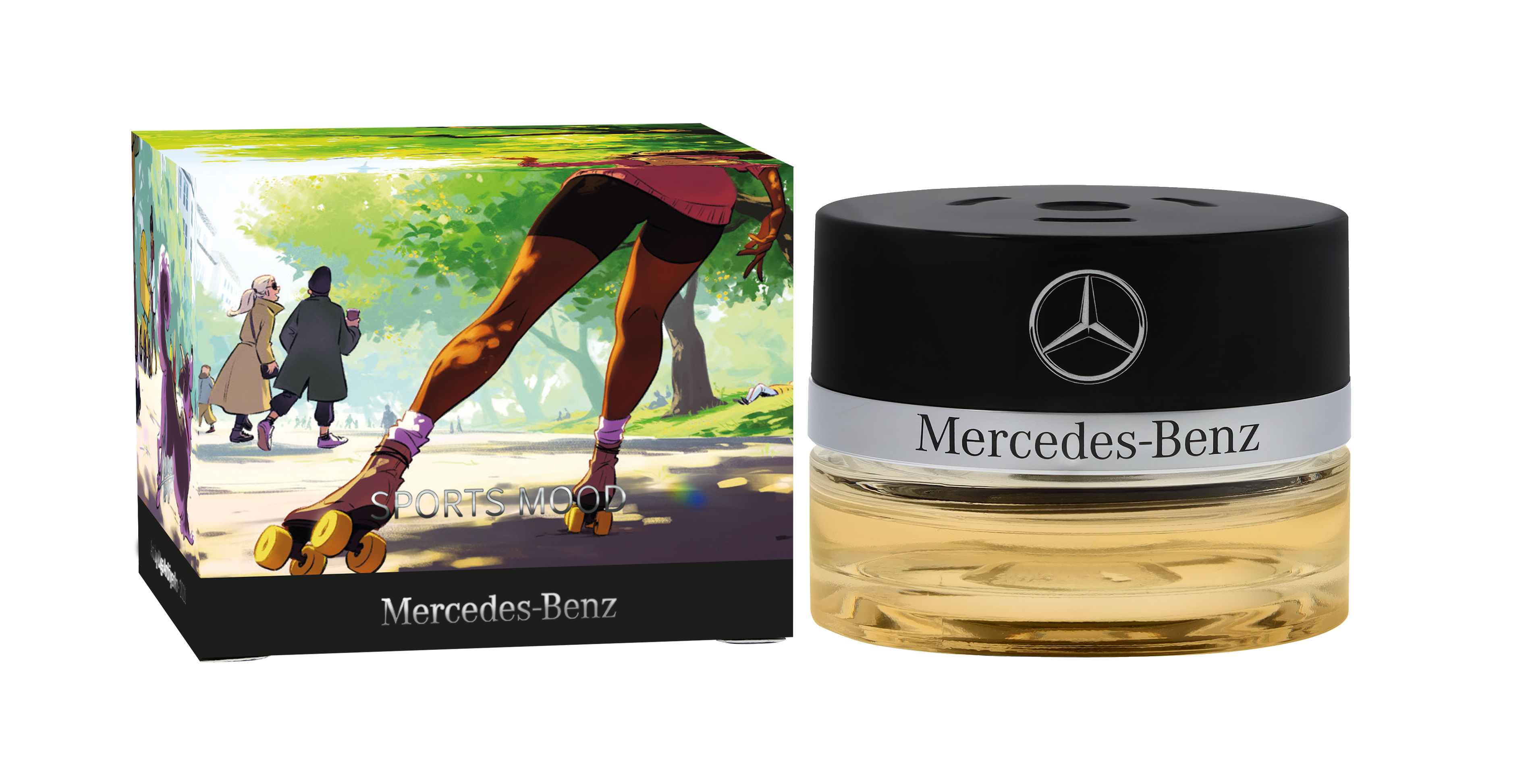 Flakon, SPORTS MOOD - przezroczyste / czerń, szkło, 15 ml
