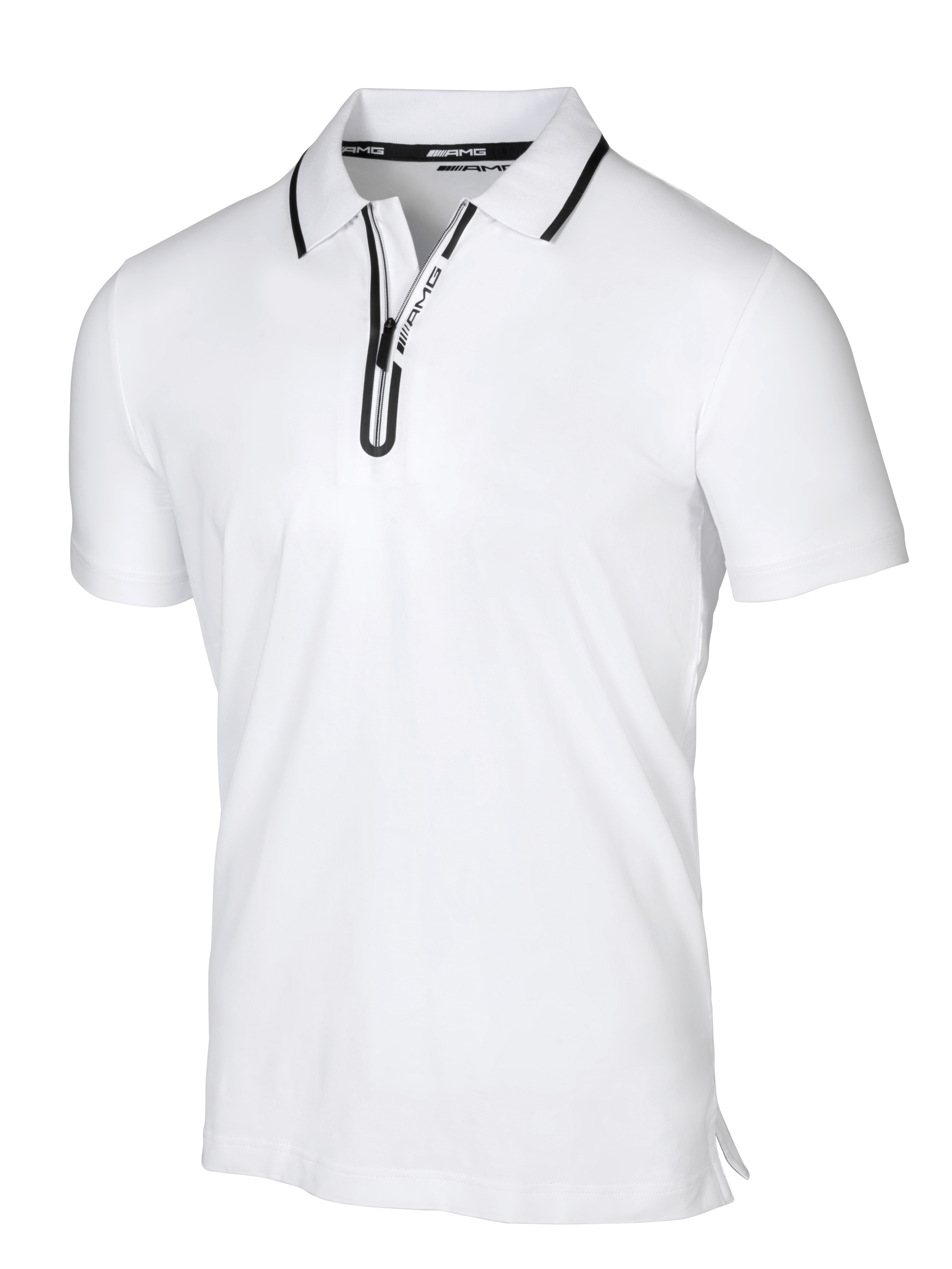 AMG Poloshirt Herren, weiß/schwarz, Mercedes-AMG Collection, 2019
