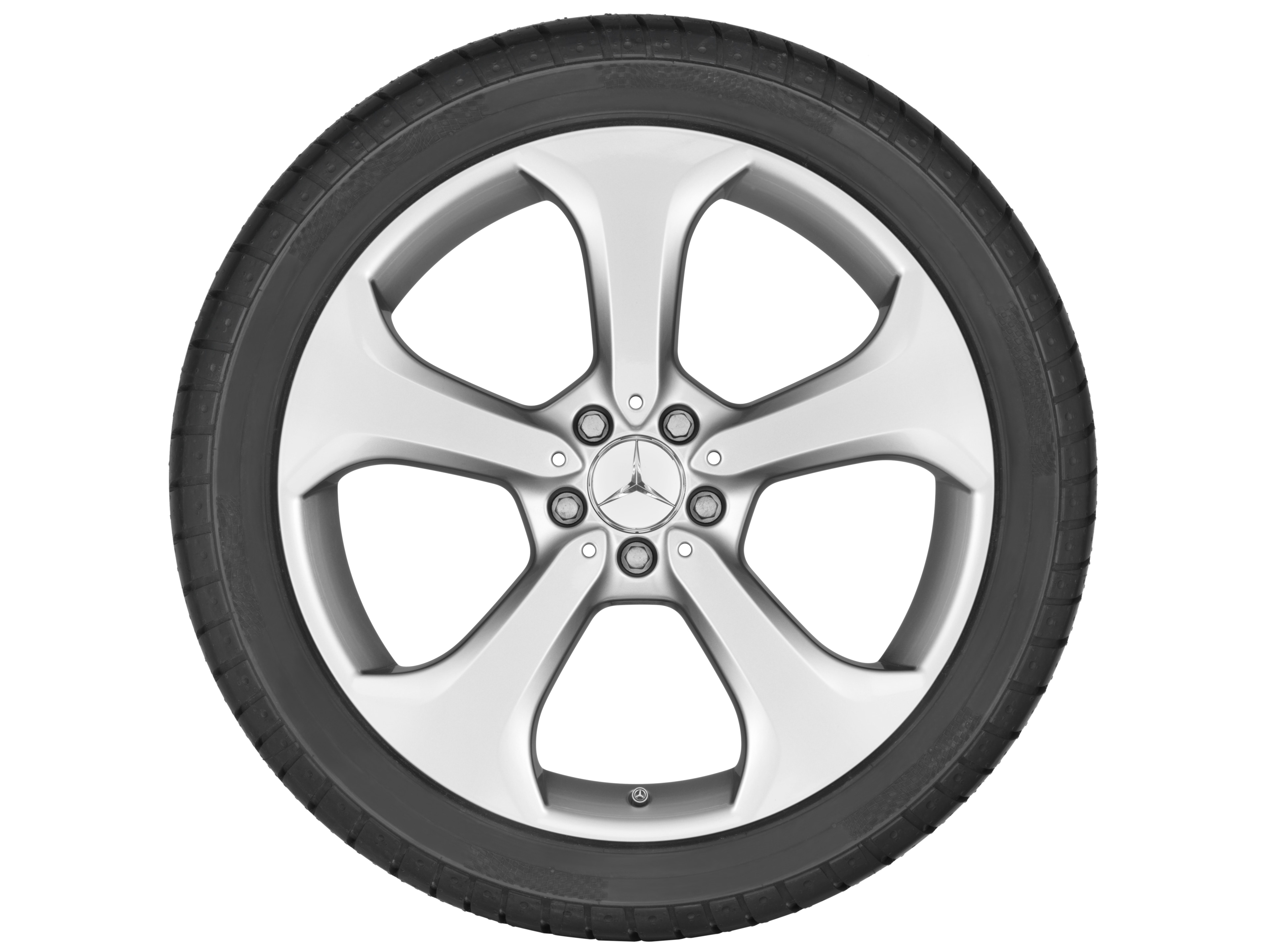 Obręcz 5-ramienna, 50,8 cm (20 cali) - 9 J x 20 ET 54, srebro wanadu, lakierowane