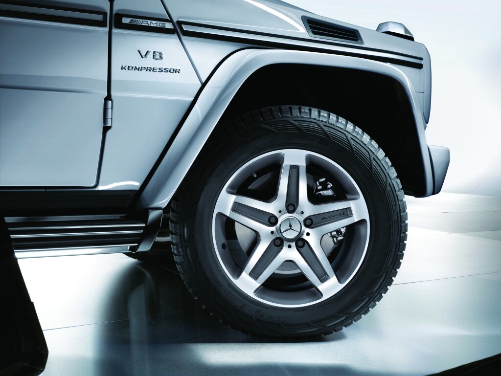 Obręcz AMG 5-ramienna, 48,3 cm (19 cali) - 9,5 J x 19 ET 50, szarość tytanu, toczone na połysk