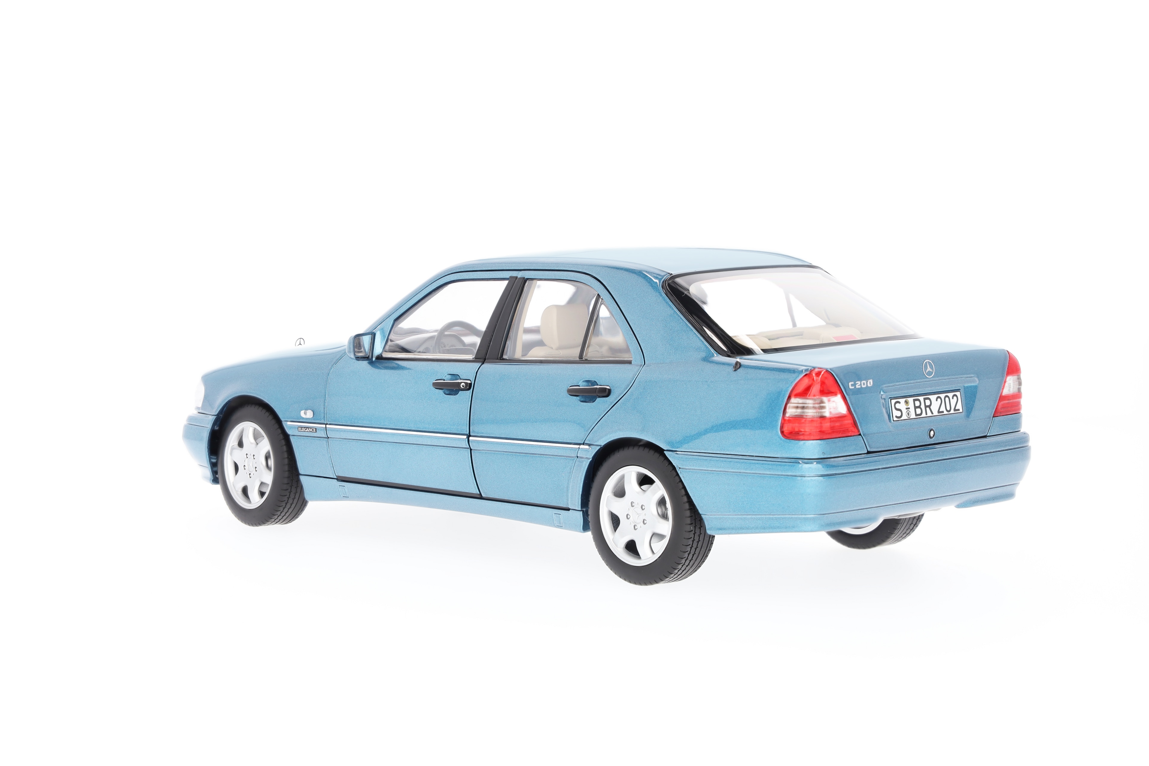 C 200 limuzyna W 202 (1997-2001) - niebieski akwamaryn, Norev, 1:18