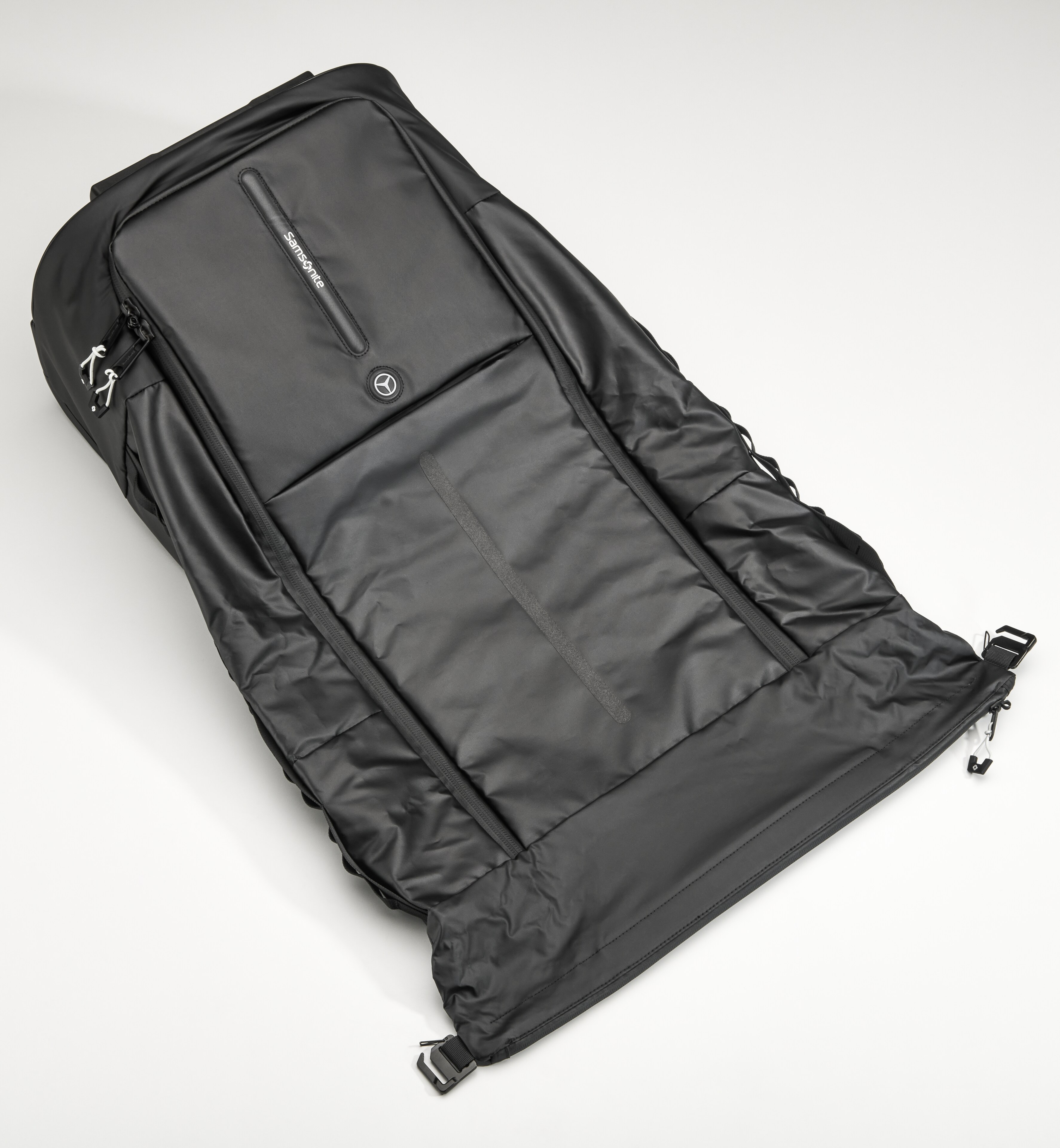 Torba na kółkach, składana - czerń, poliamid (z recyklingu) / poliester, Samsonite