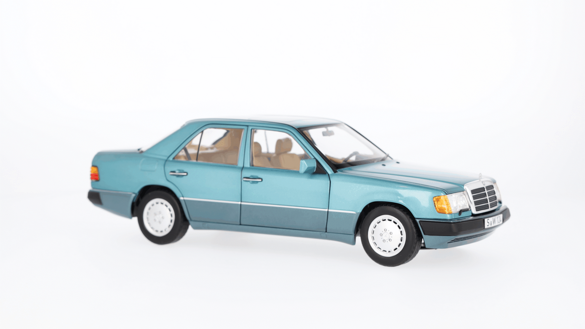230 E W 124 (1989-1993), Limuzyna - berylowy, Norev, 1:18