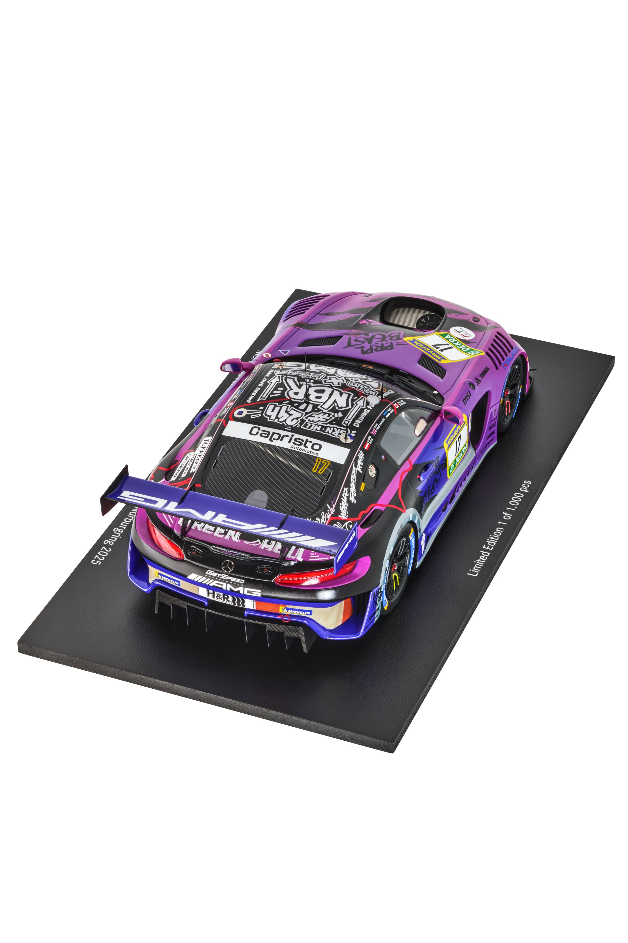 Mercedes-AMG GT3, ADAC RAVENOL 24h Nürburgring 2025, C190 - fioletowy, Minimax, 1:18
