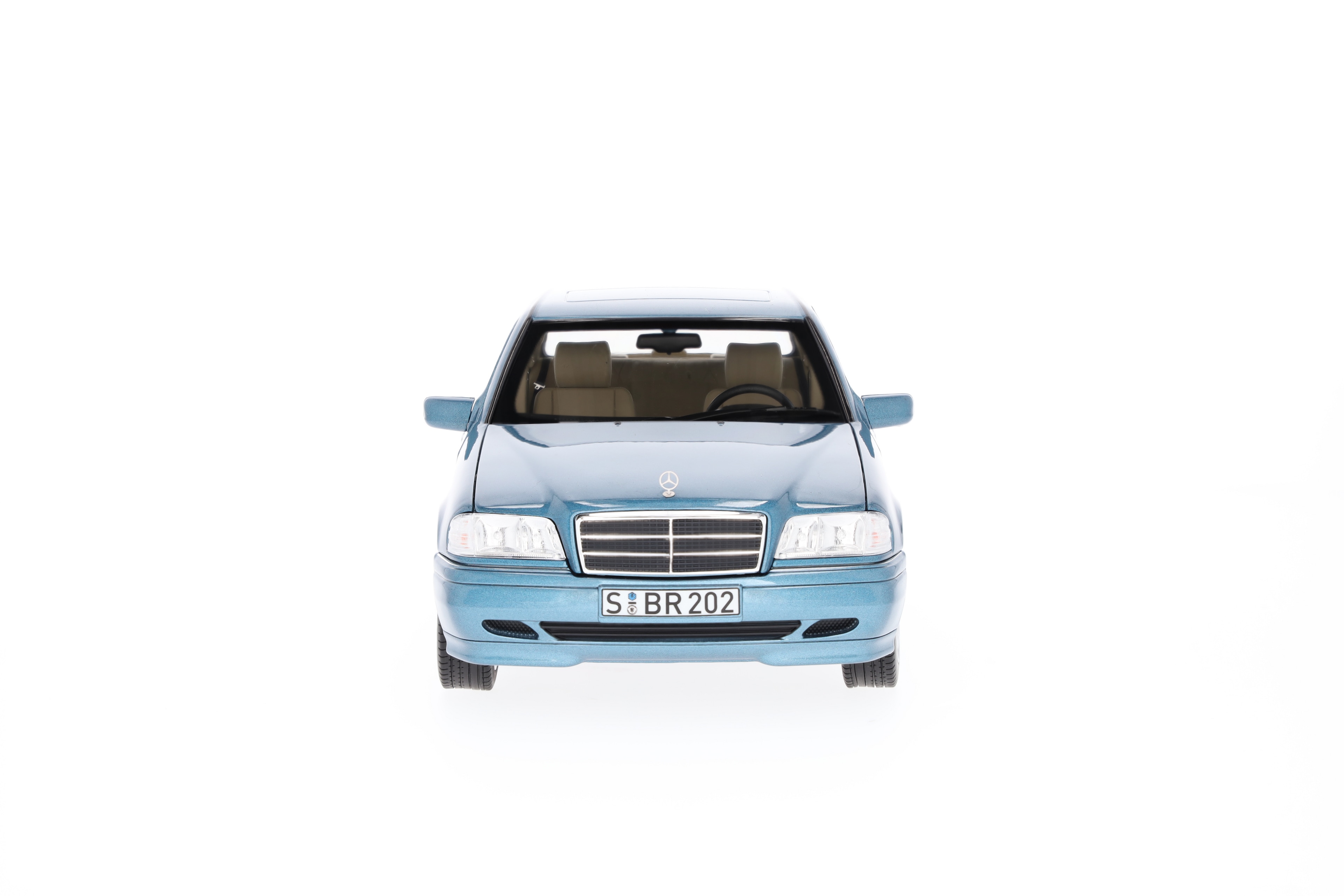 C 200 limuzyna W 202 (1997-2001) - niebieski akwamaryn, Norev, 1:18