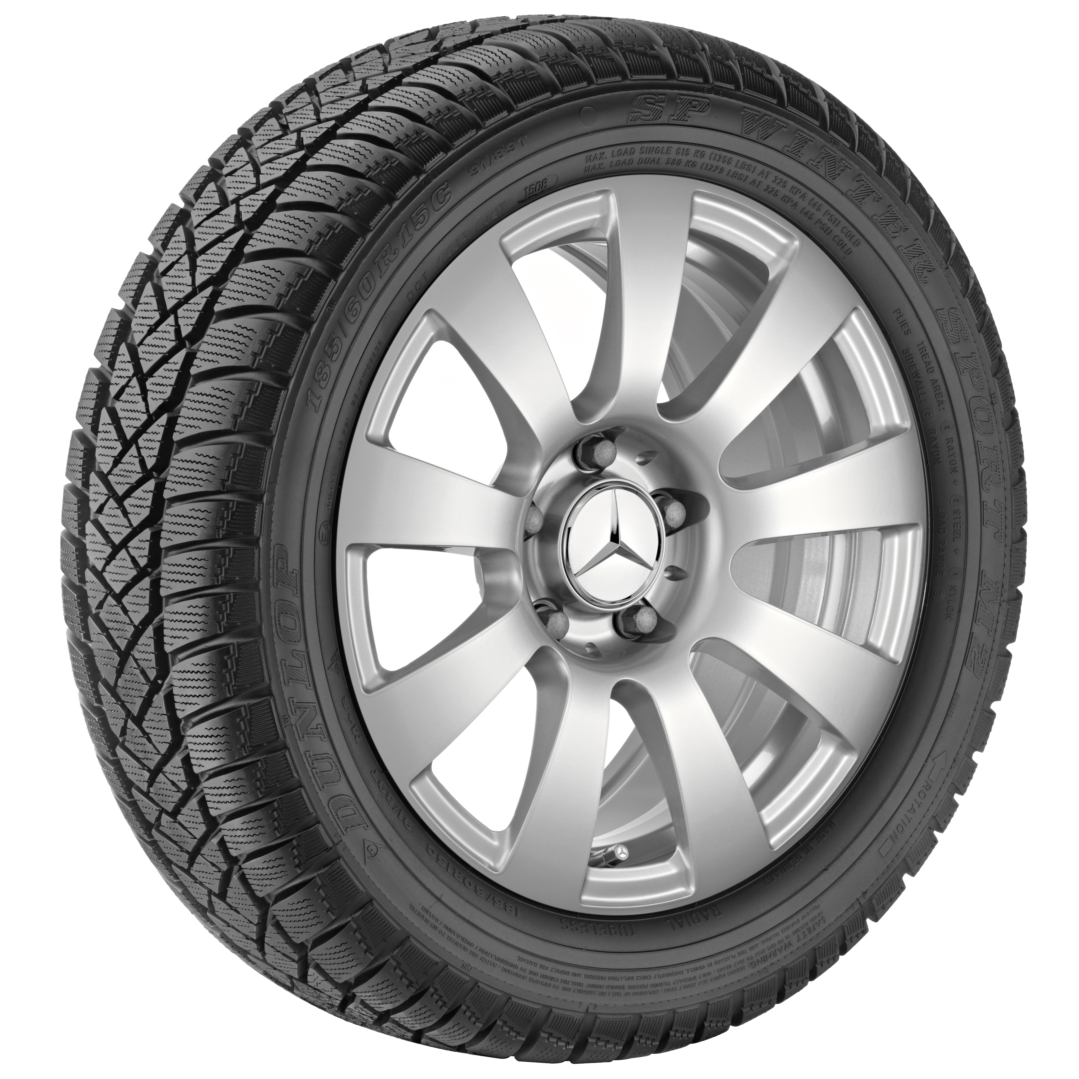 Obręcz 9-ramienna - 205/55 R16 XL 94T, 7 J x 16 ET 38