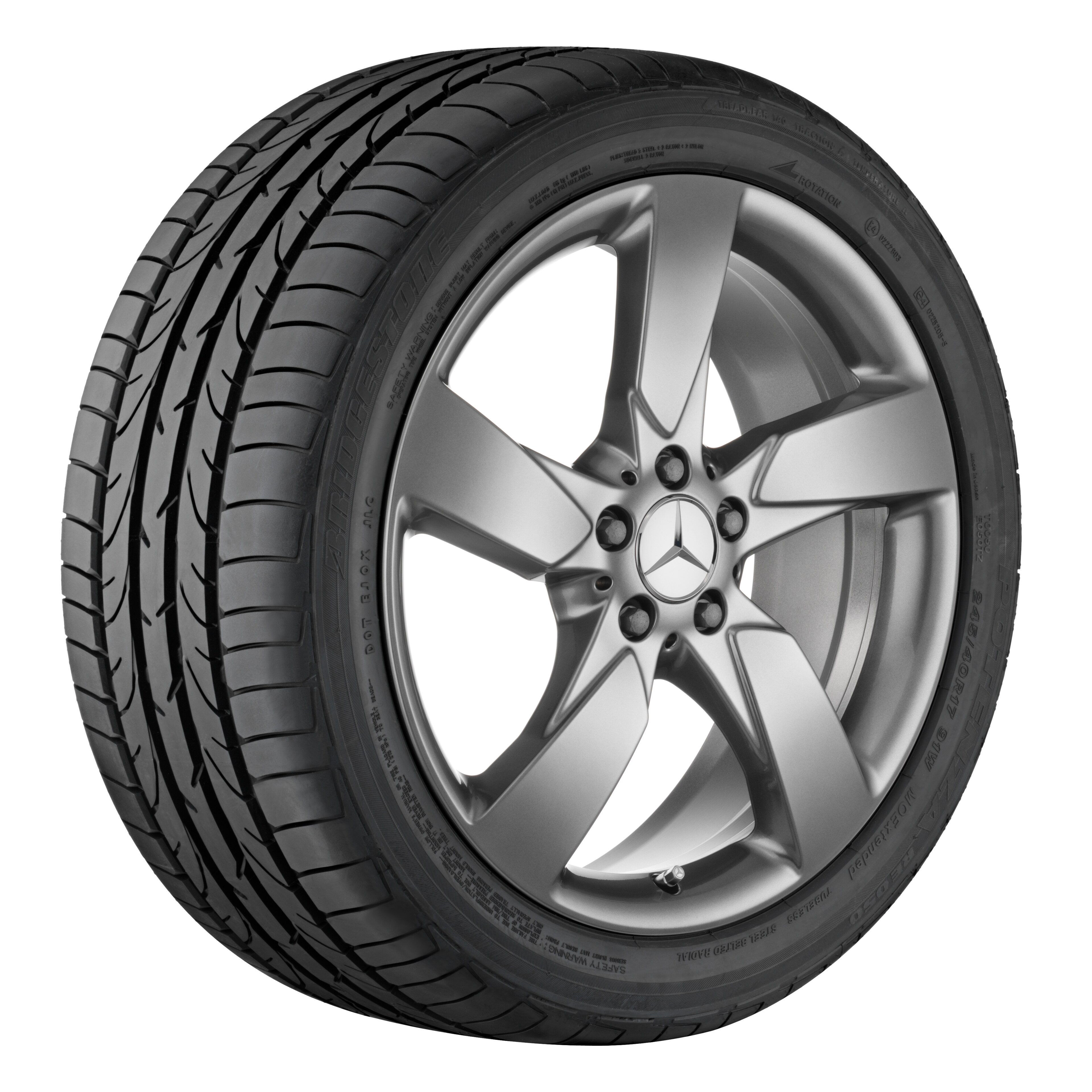 Obręcz 5-ramienna, 48,3 cm (19 cali) - 7,5 J x 19 ET 47, tremolit-metallic, lakierowane