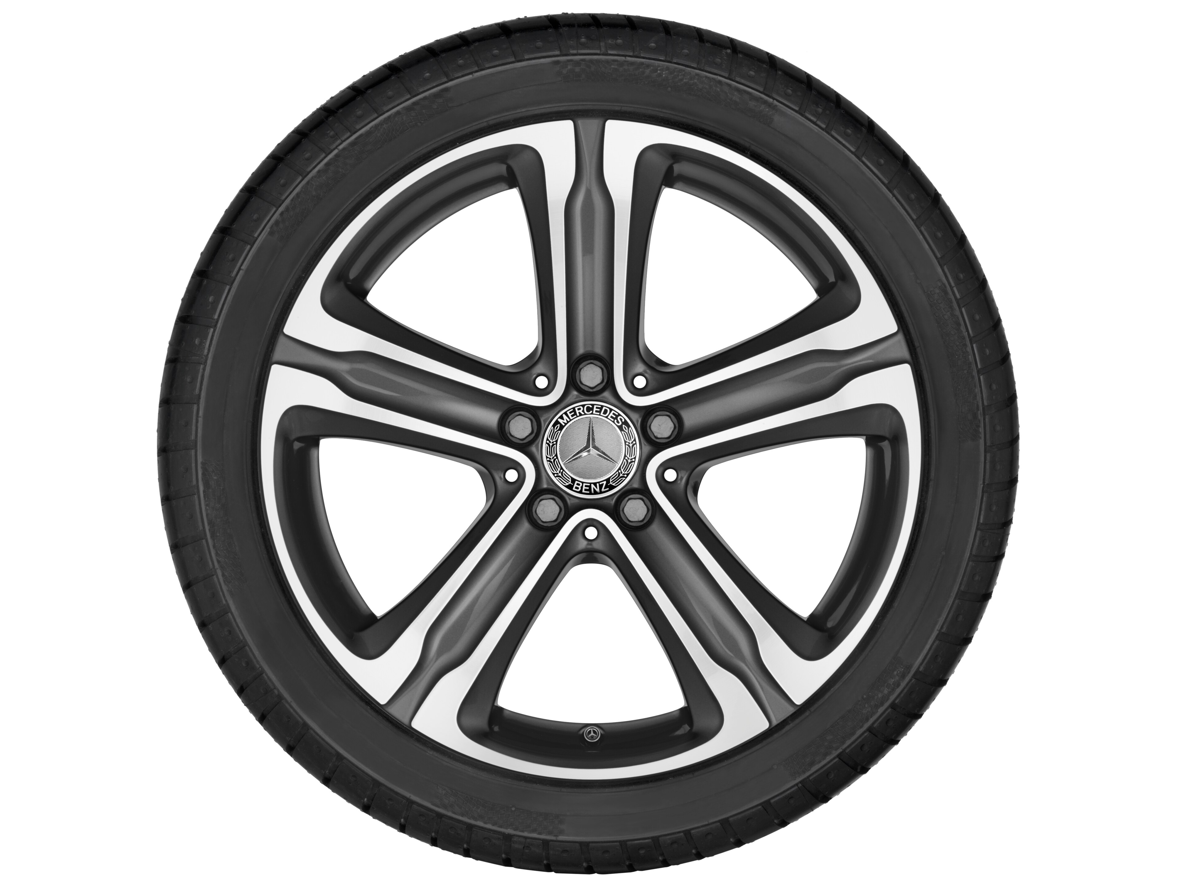 Obręcz 5-ramienna, 45,7 cm (18 cali) - 8 J x 18 ET 38, tremolit-metallic, toczone na połysk