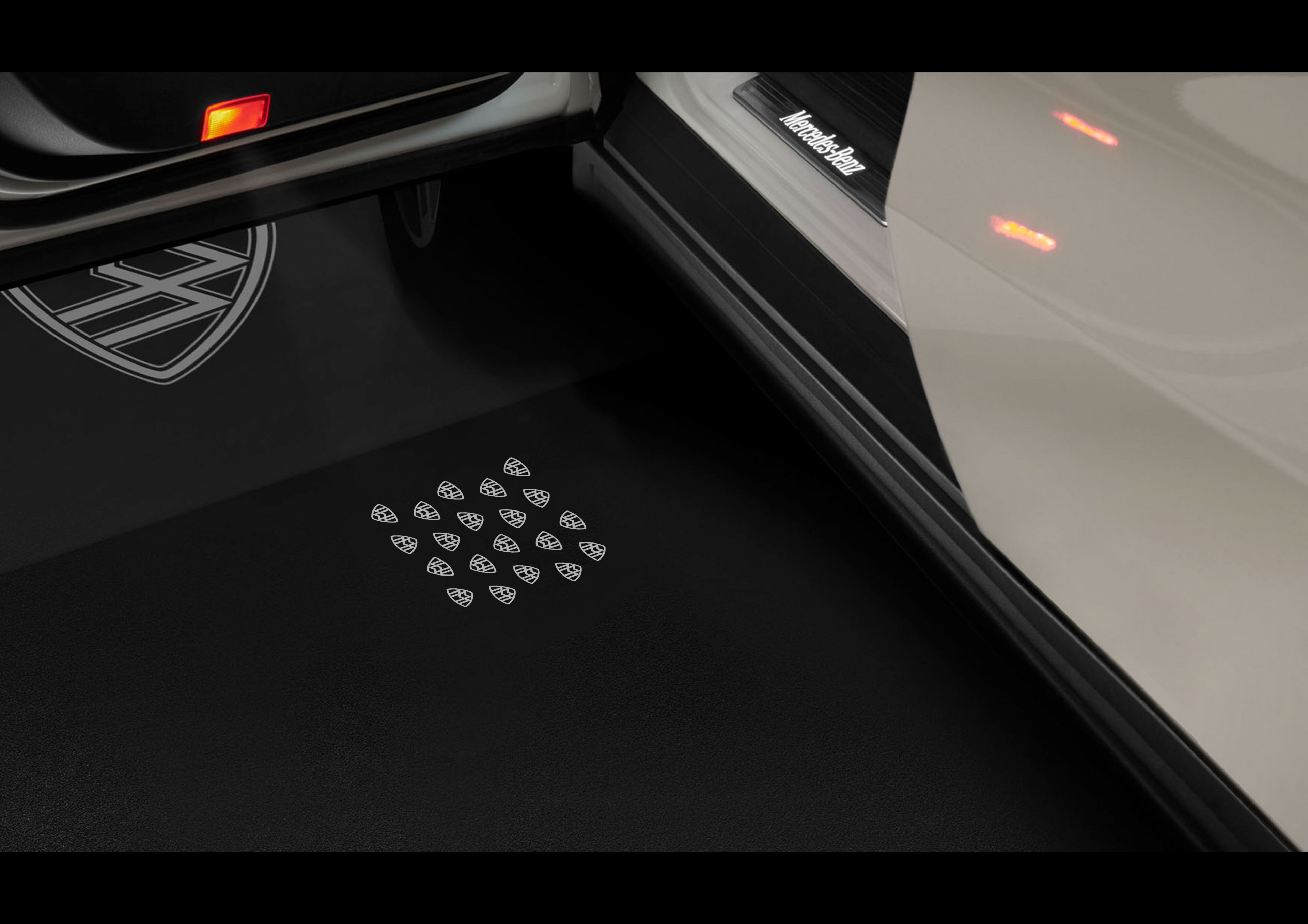 Projektor LCD, z animowanym znakiem Mercedes-Maybach - 1 zestaw