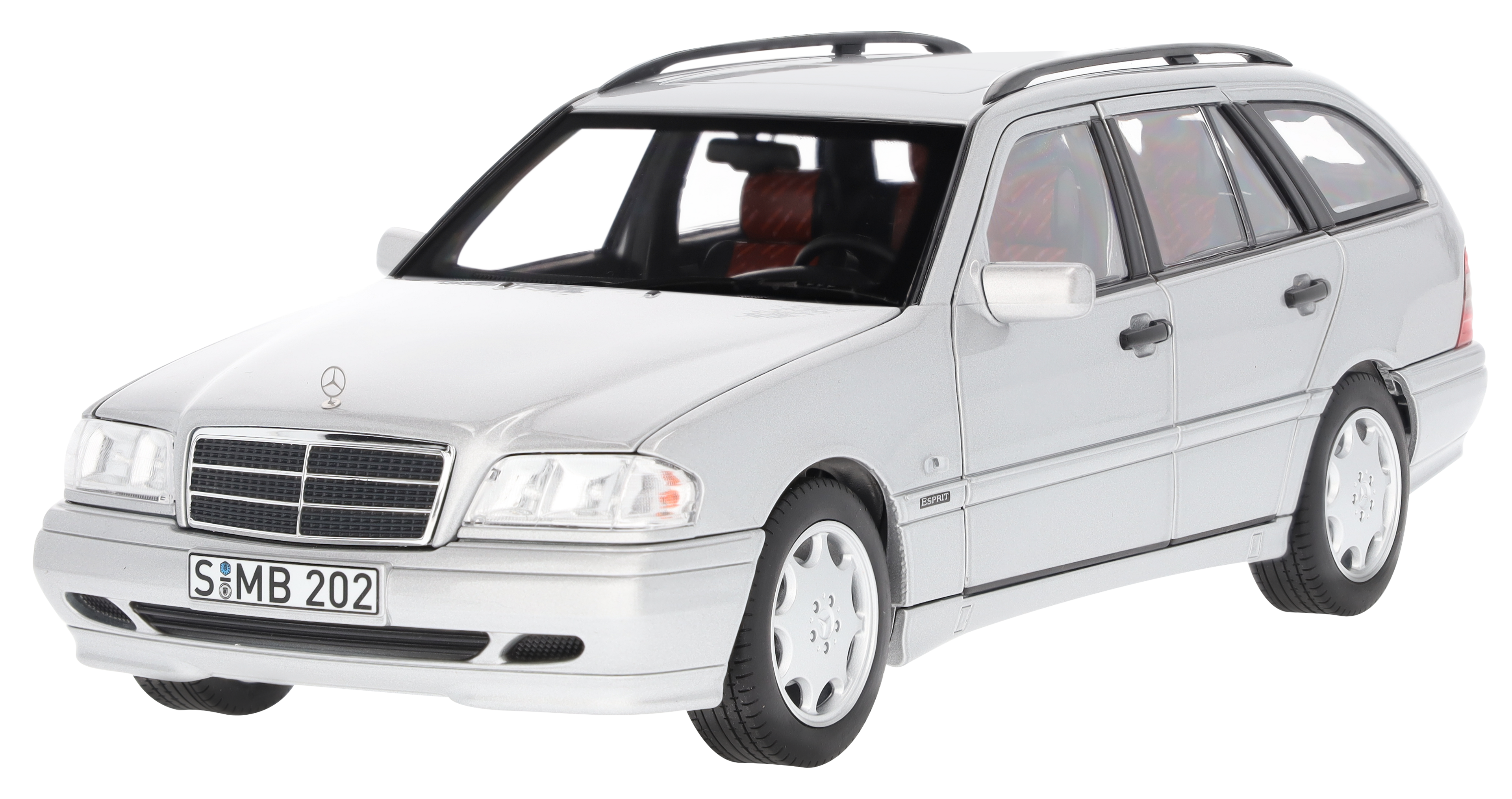 C 200 kombi S 202 (1997-2001) - srebrny brylantowy, Norev, 1:18
