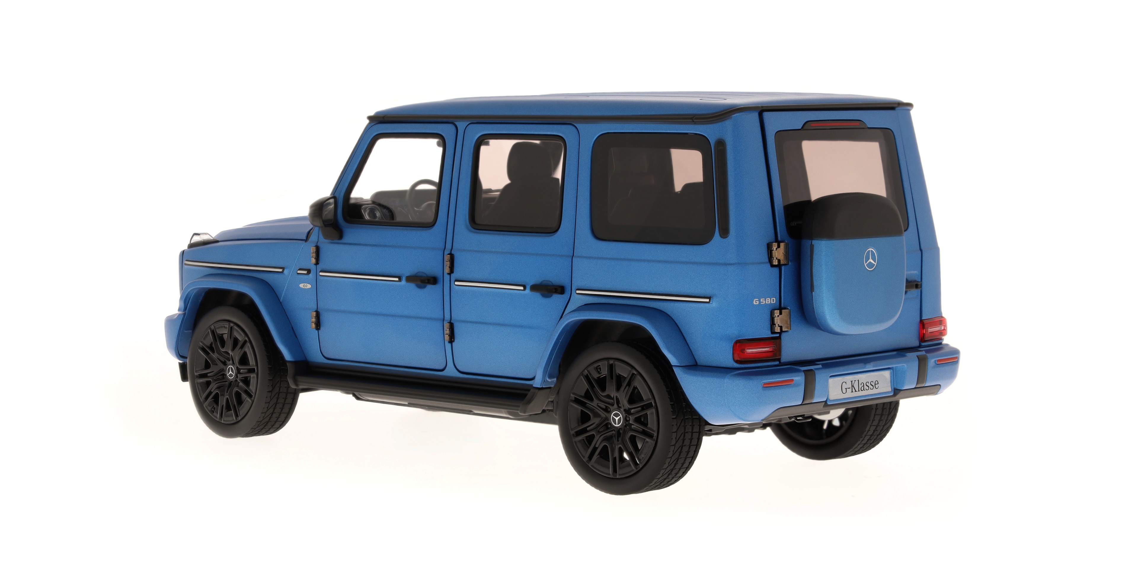 G 580 with EQ Technology, Samochody terenowe, AMG Line, N465 - MANUFACTORY south sea blue mango, Norev, 1:18