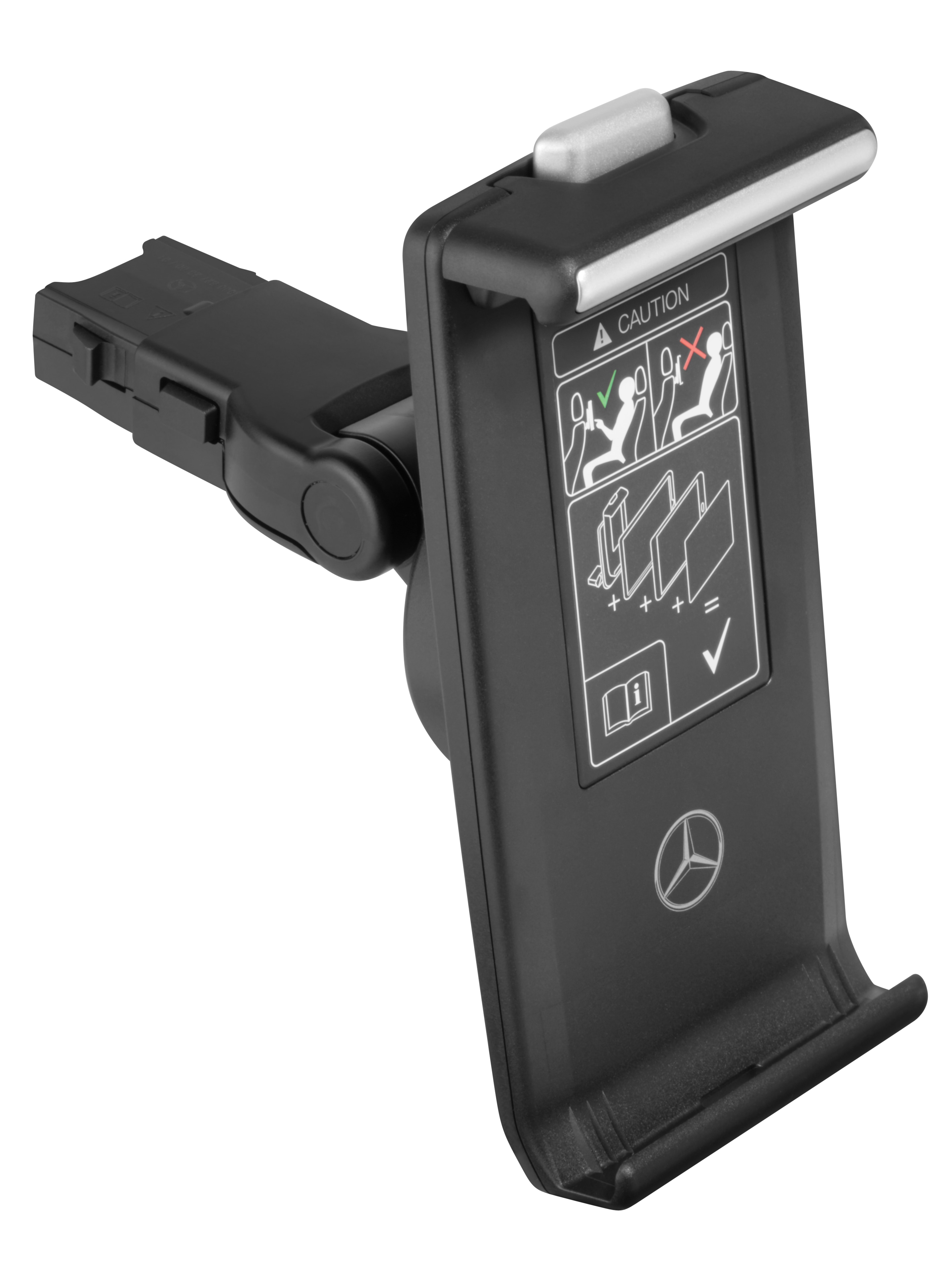 Uchwyt na tablet (zagłówek) - czerń