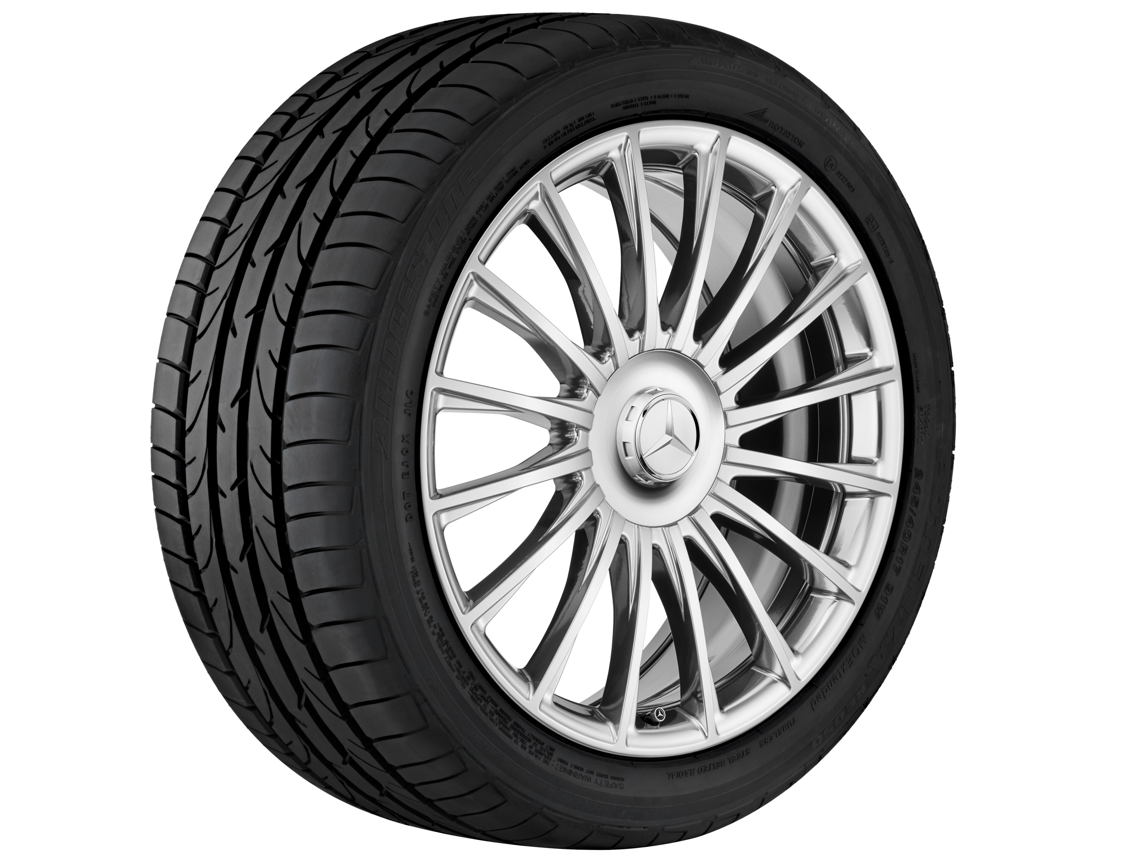Obręcz wieloramienna, 50,8 cm (20 cali) - 8,5 J x 20 ET 38, srebrny, polerowane