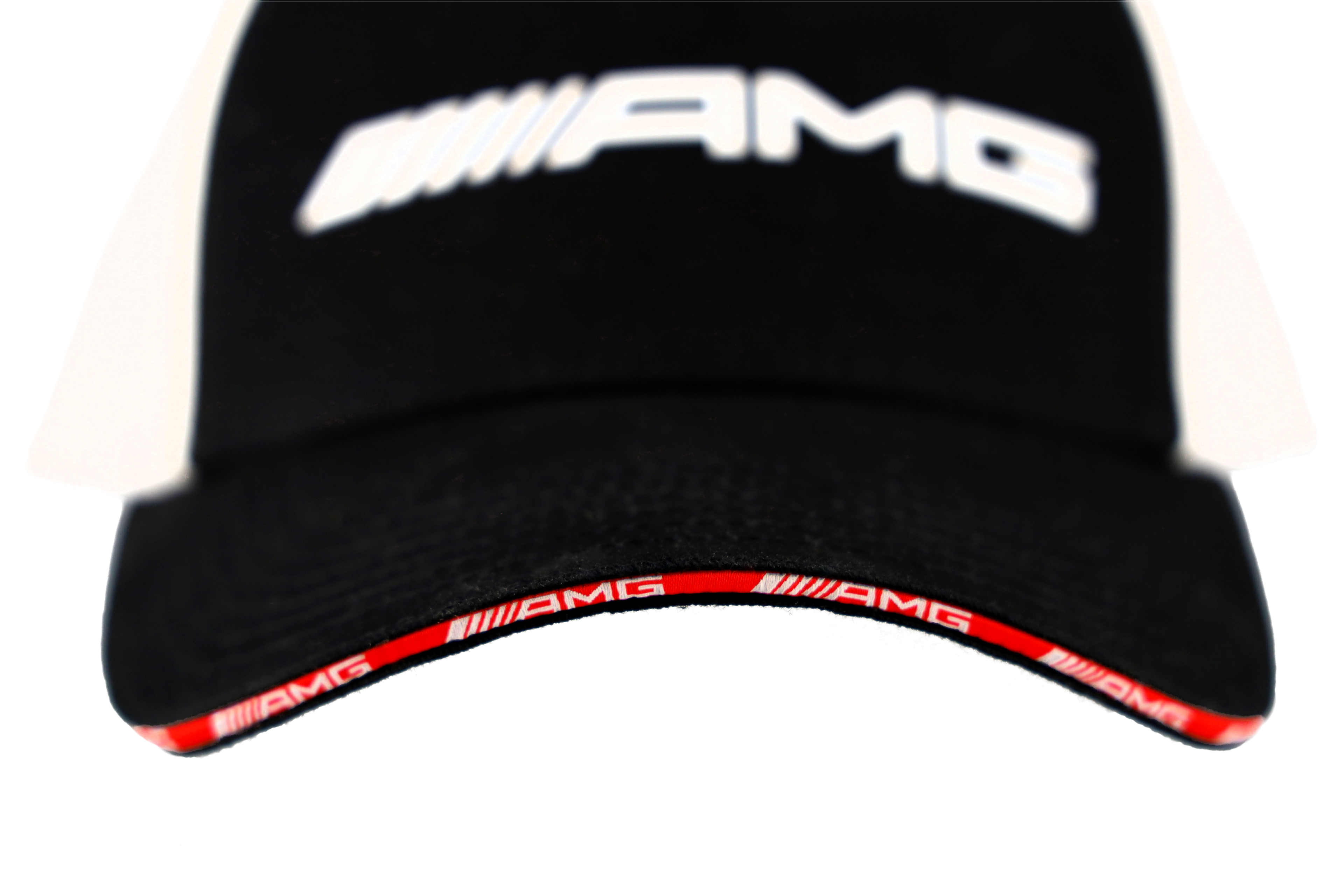 Czapka AMG - czerń / biały, bawełna