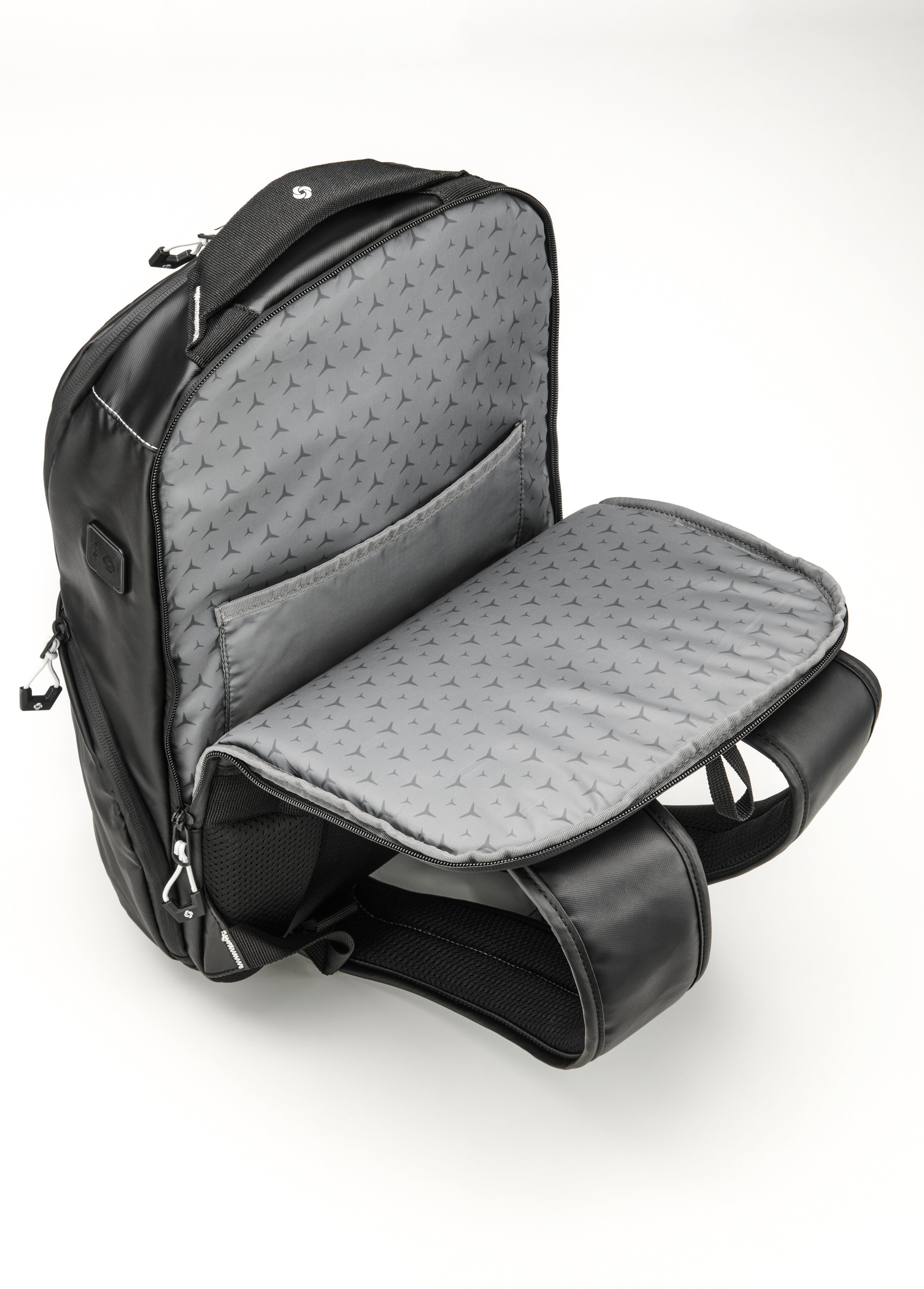 Plecak - czerń, poliamid (z recyklingu) / poliester, Samsonite