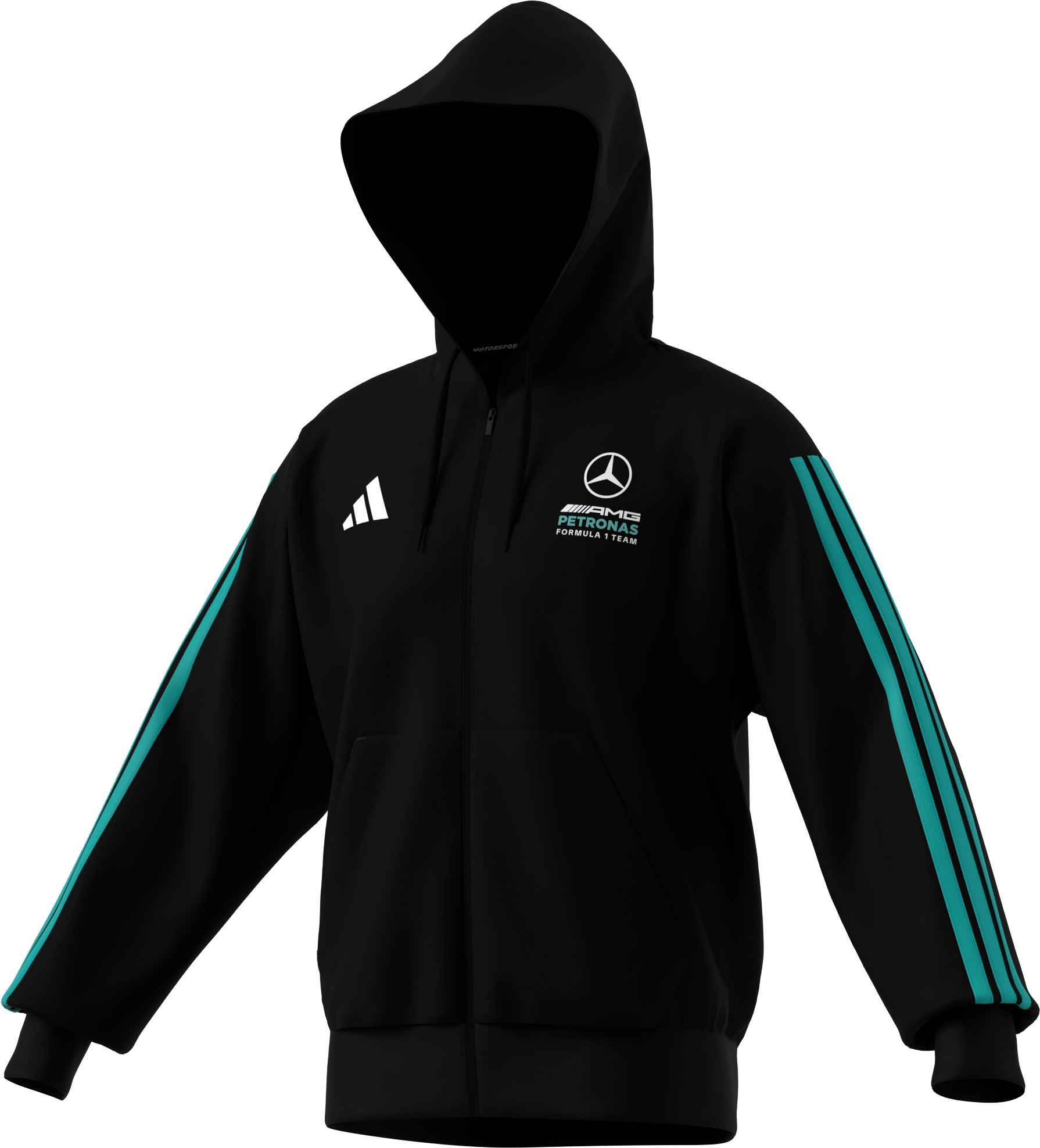 Męska bluza dresowa, Mercedes-AMG F1 - czerń, XXL