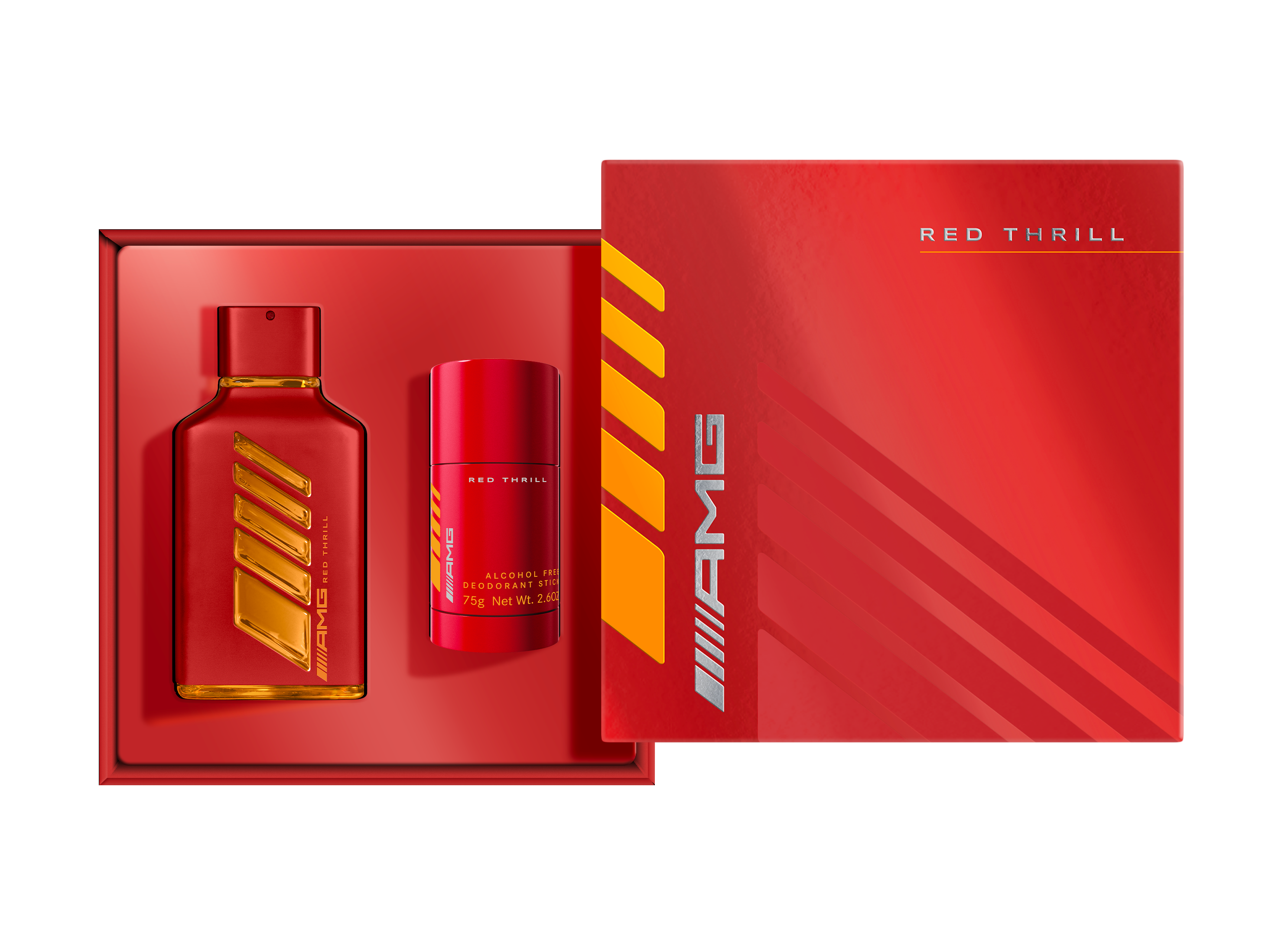 Zestaw upominkowy AMG Red Thrill, EdP - dla panów, INCC, 100 ml