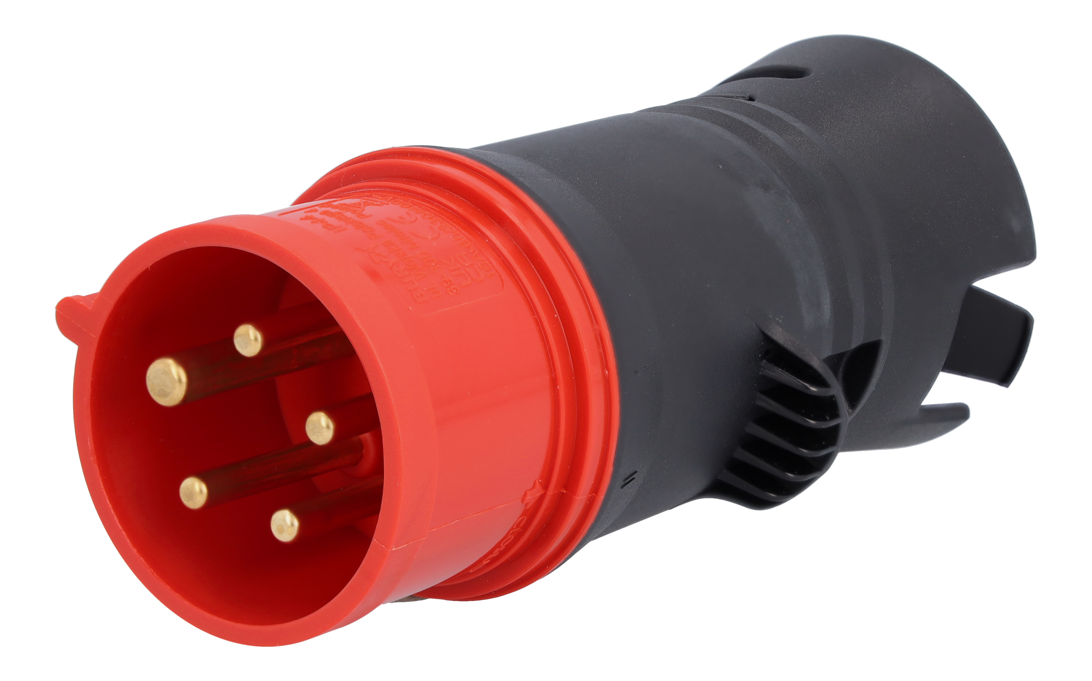 Elastyczny system ładowania Pro, Adapter, CEE 16/3-fazowy - tworzywo sztuczne, czerń, kierownica z lewej/prawej strony