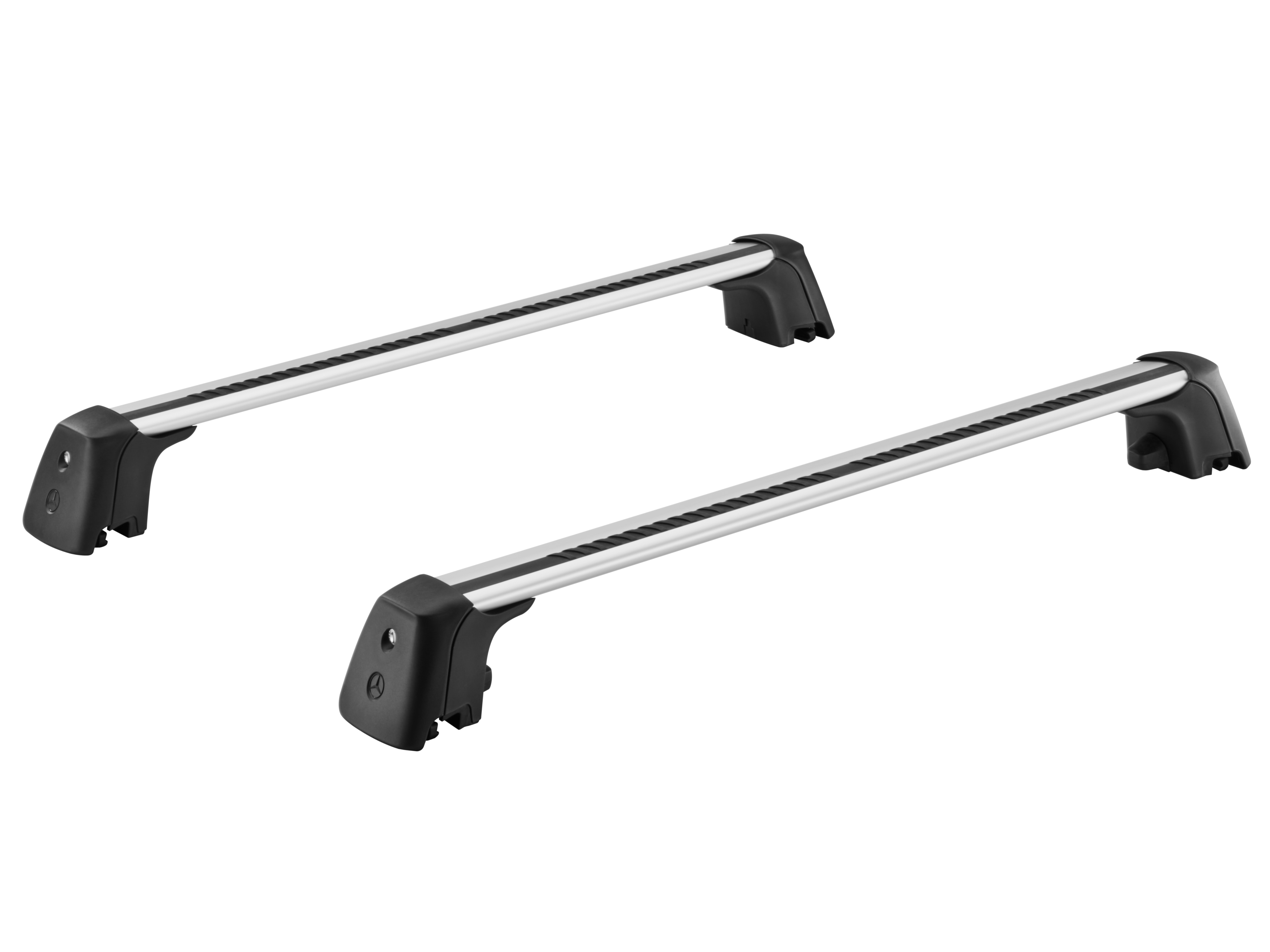 Bagażnik relingowy - aluminium, srebrny / czerń
