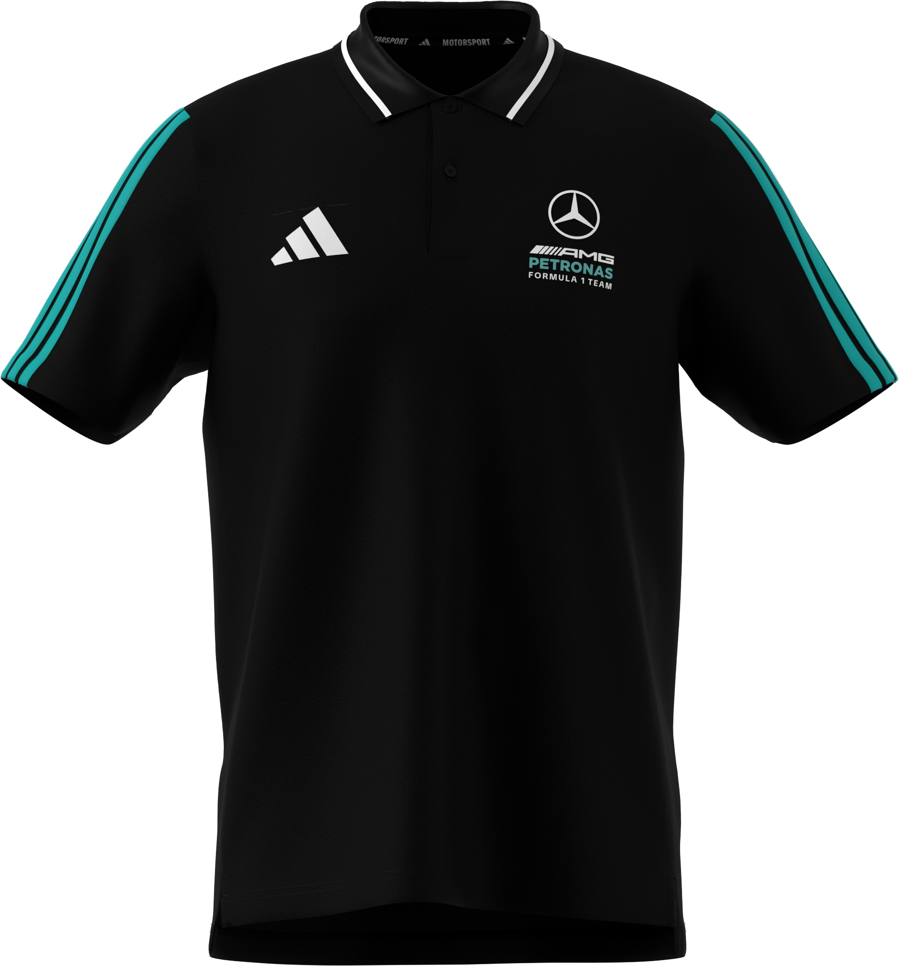 Męska koszulka polo, Mercedes-AMG F1 - czerń, XXL