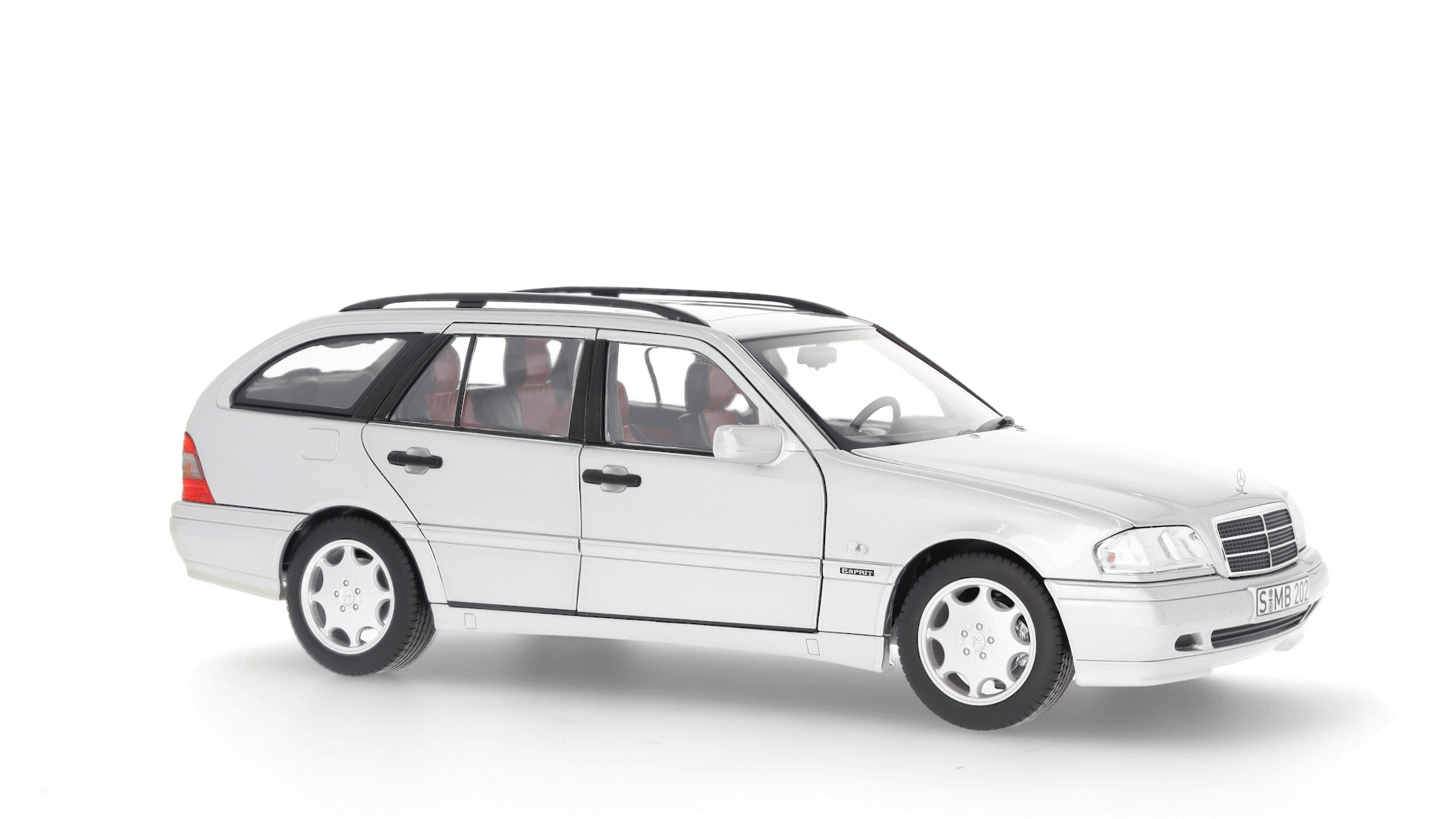 C 200 kombi S 202 (1997-2001) - srebrny brylantowy, Norev, 1:18
