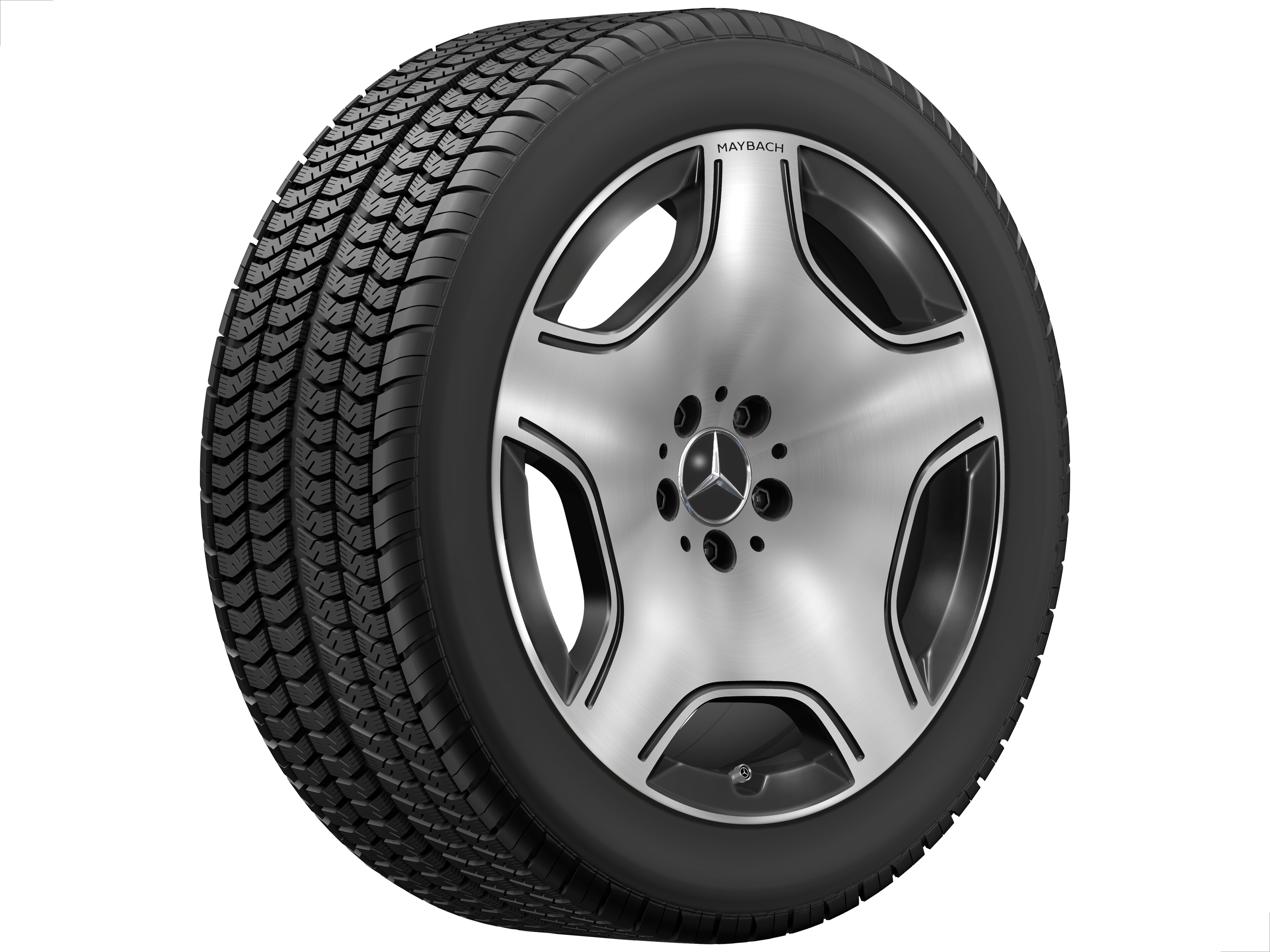 Obręcz 5-otworowa, Aero, 48,3 cm (19 cali) - 8,5 J x 19 ET 31,5, czerń, toczone na połysk