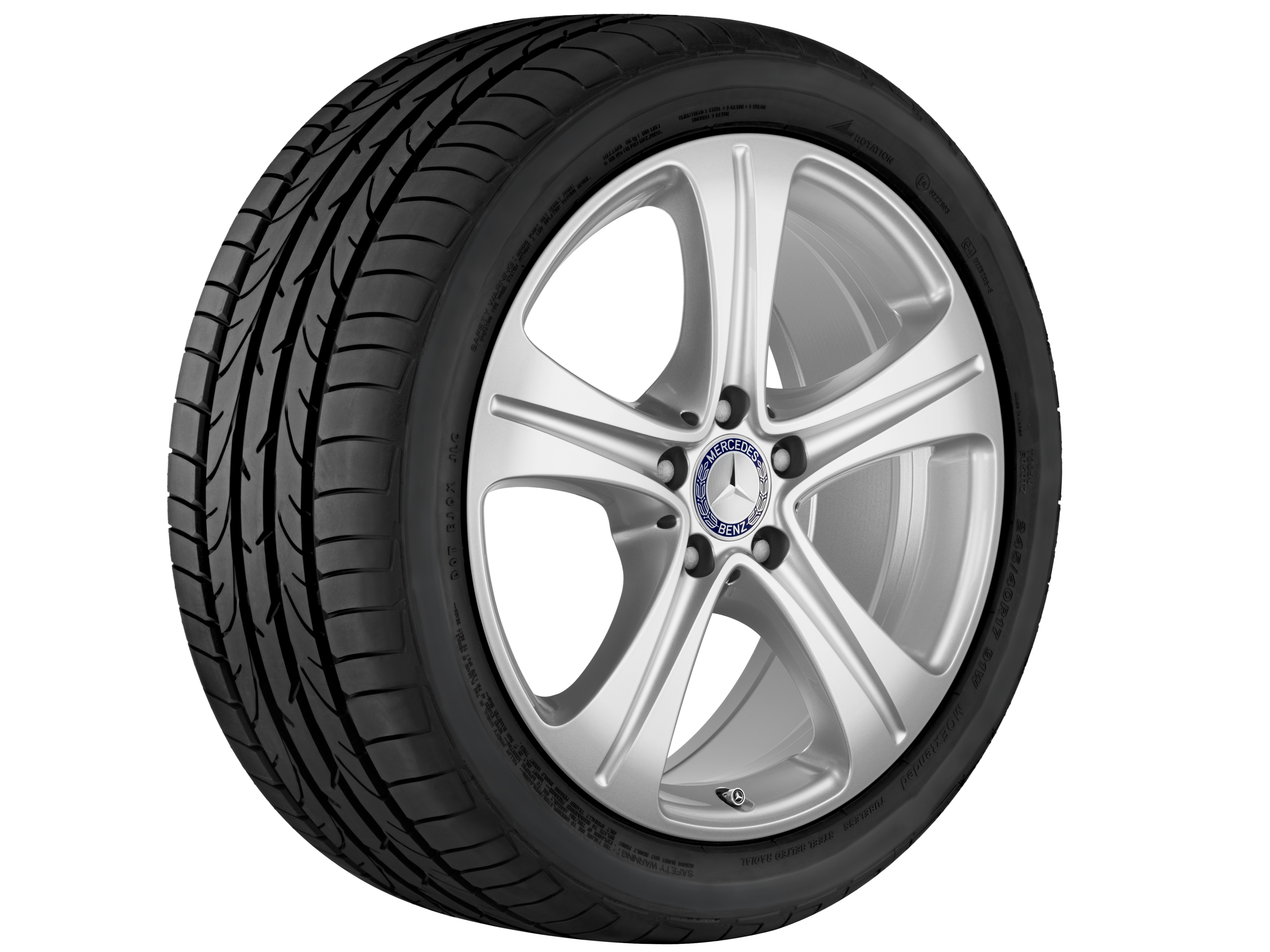 Obręcz 5-ramienna - 245/45 R18 XL 100R, 8 J x 18 ET 43