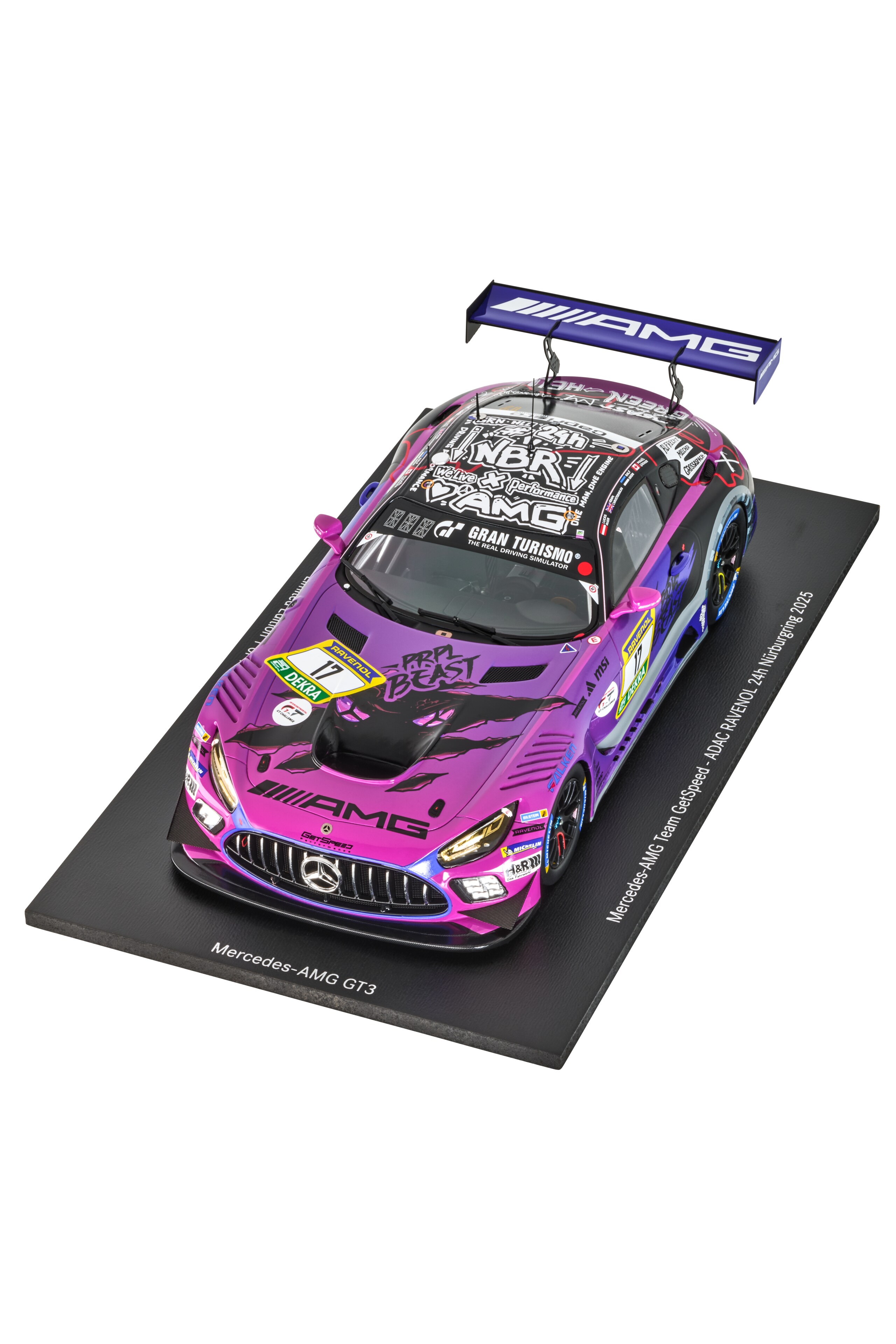 Mercedes-AMG GT3, ADAC RAVENOL 24h Nürburgring 2025, C190 - fioletowy, Minimax, 1:18
