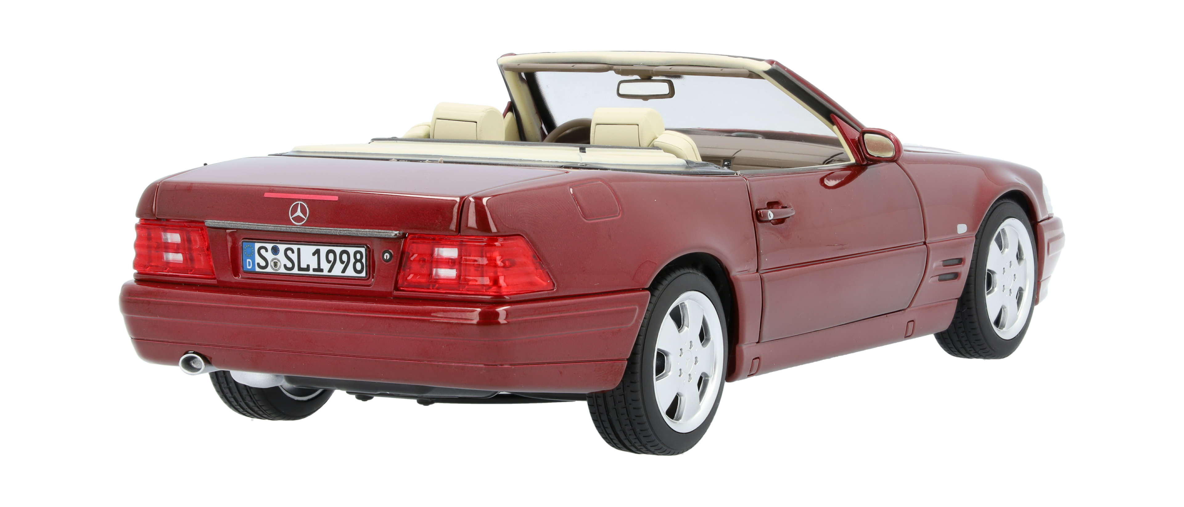 SL 500 R129 (1998-2001) - czerwień bursztynowa, Norev, 1:18
