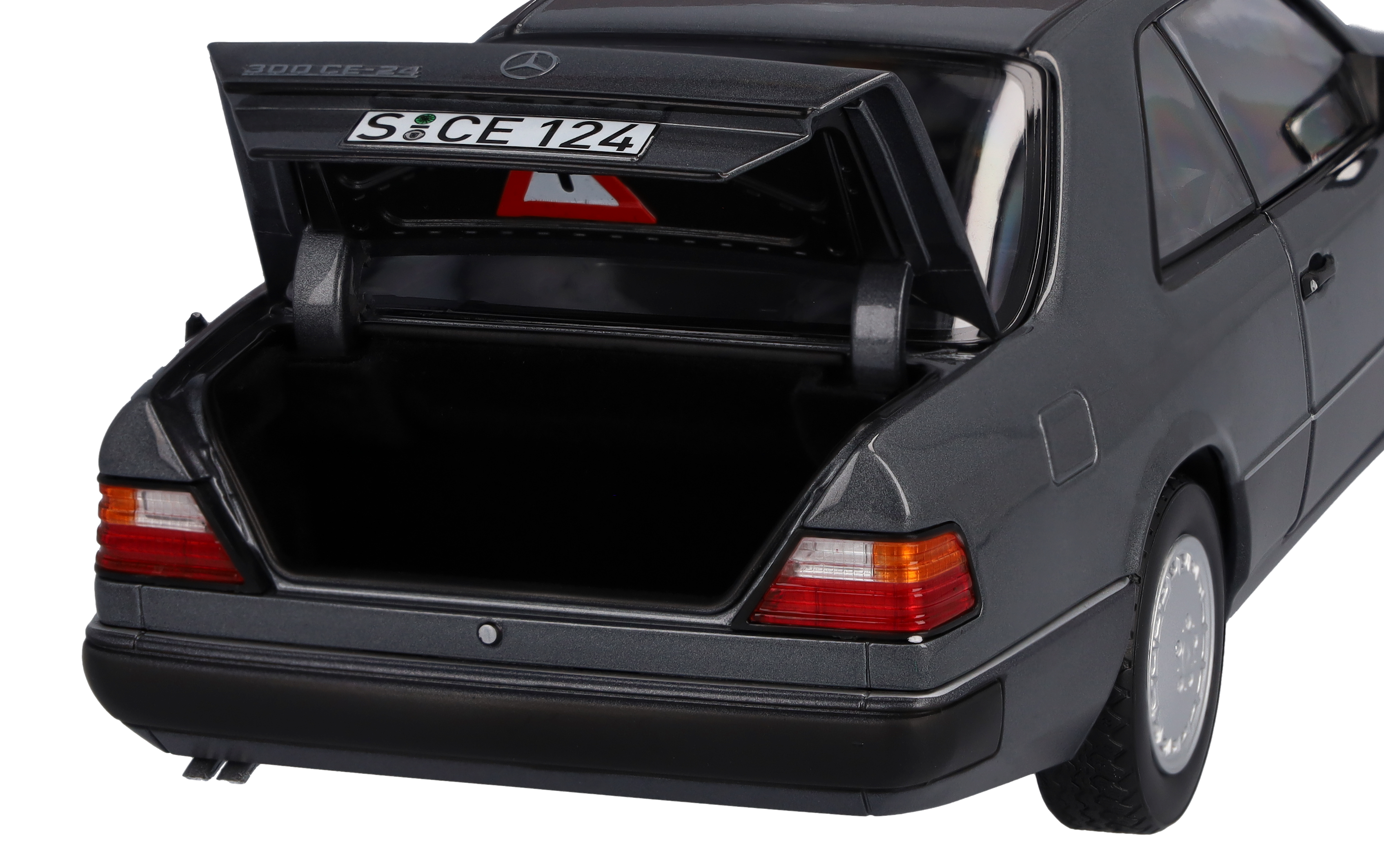 300 CE-24 Coupé C124 (1988-1992) - szarość masy perłowej, Norev, 1:18