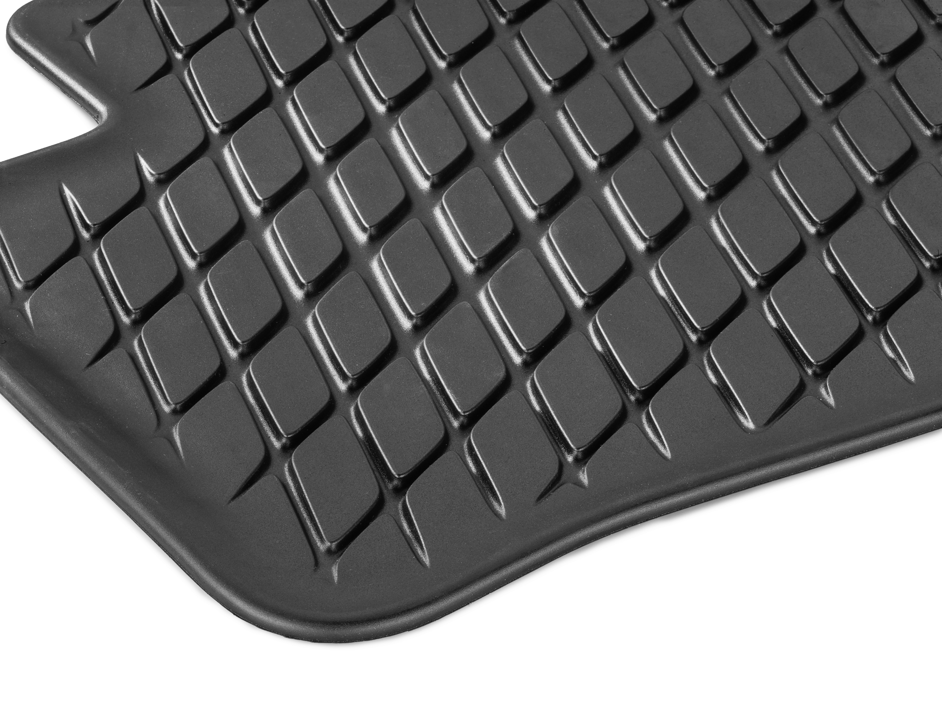 Maty na każdą pogodę Dynamic Squares, Tył, Zestaw 2-częściowy - kierownica z lewej/prawej strony, czerń