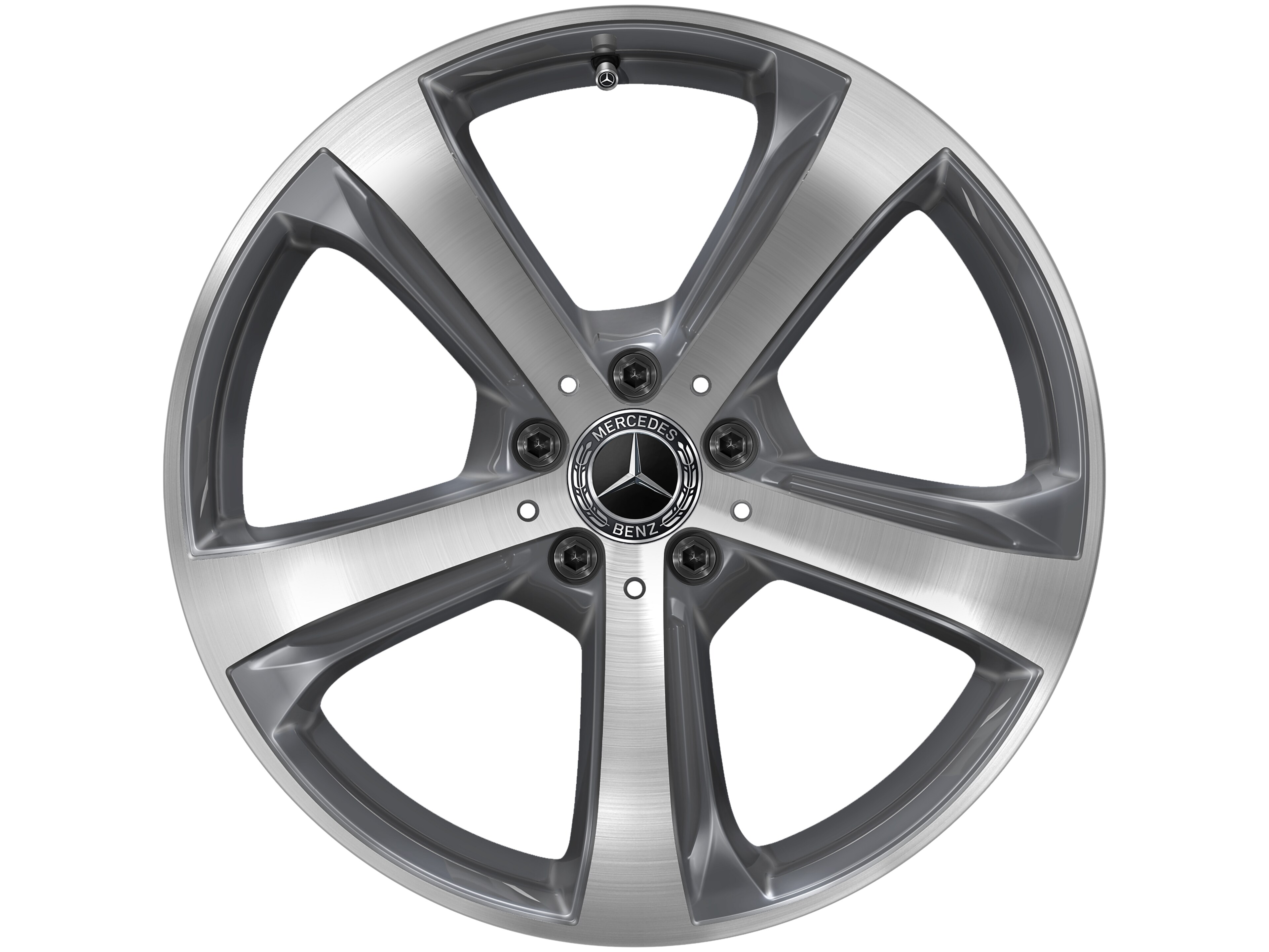 Obręcz 5-ramienna, 45,7 cm (18 cali) - 8 J x 19 ET 41, tremolit-metallic, toczone na połysk