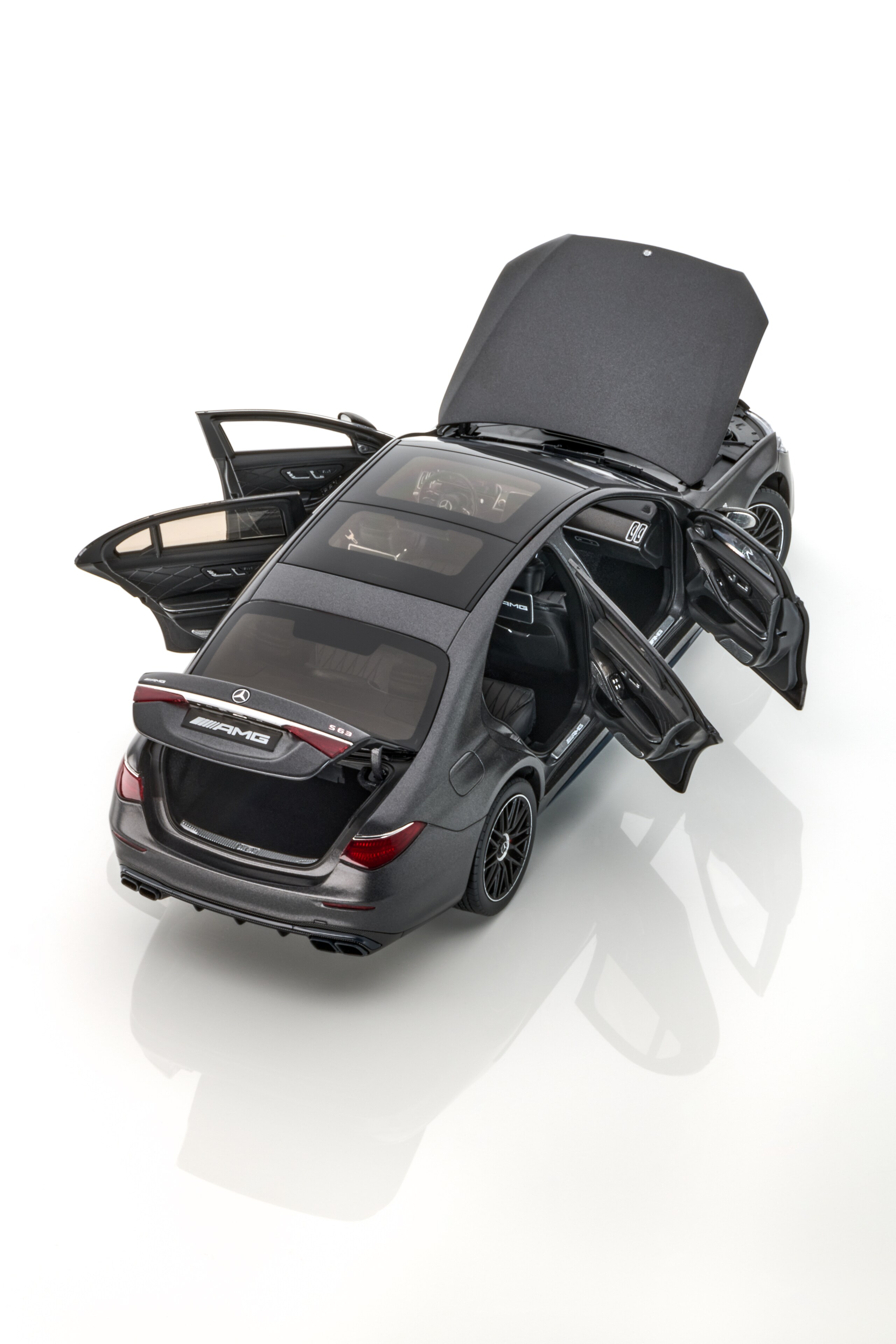 Mercedes-AMG S 63, E PERFORMANCE, V223 - MANUFACTORY grafitowoszary mango, NZG, 1:18