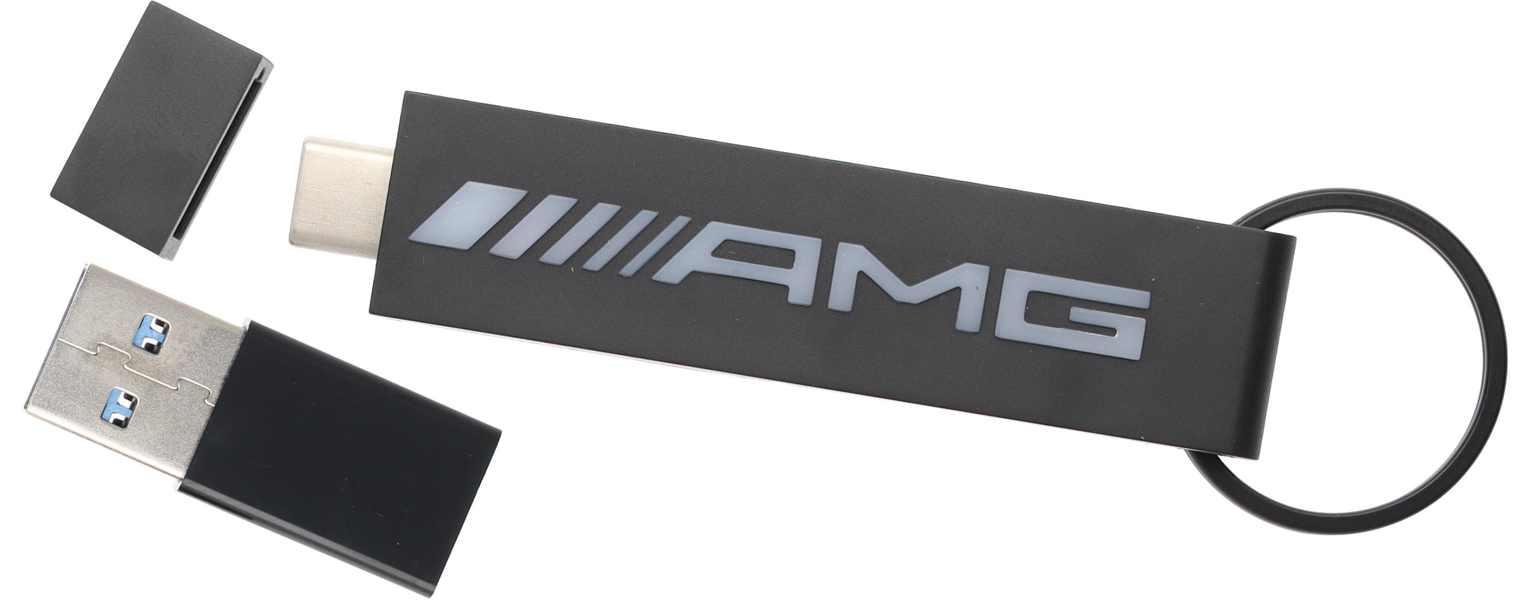 Pamięć USB AMG, 64 GB - czerń, tworzywo sztuczne