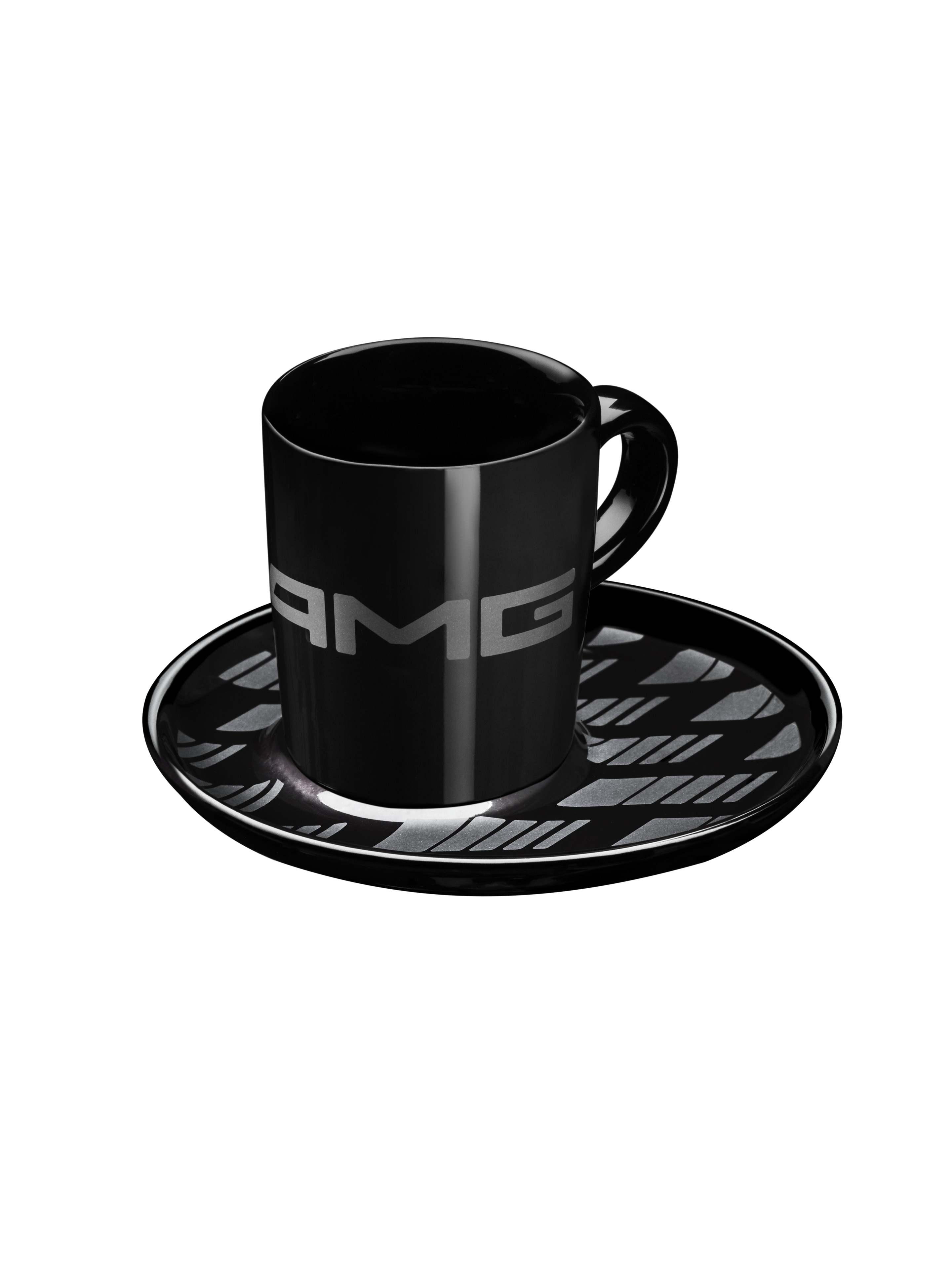 Filiżanki do espresso AMG, Zestaw 2-częściowy - czerń, porcelana, 80 ml, Kahla
