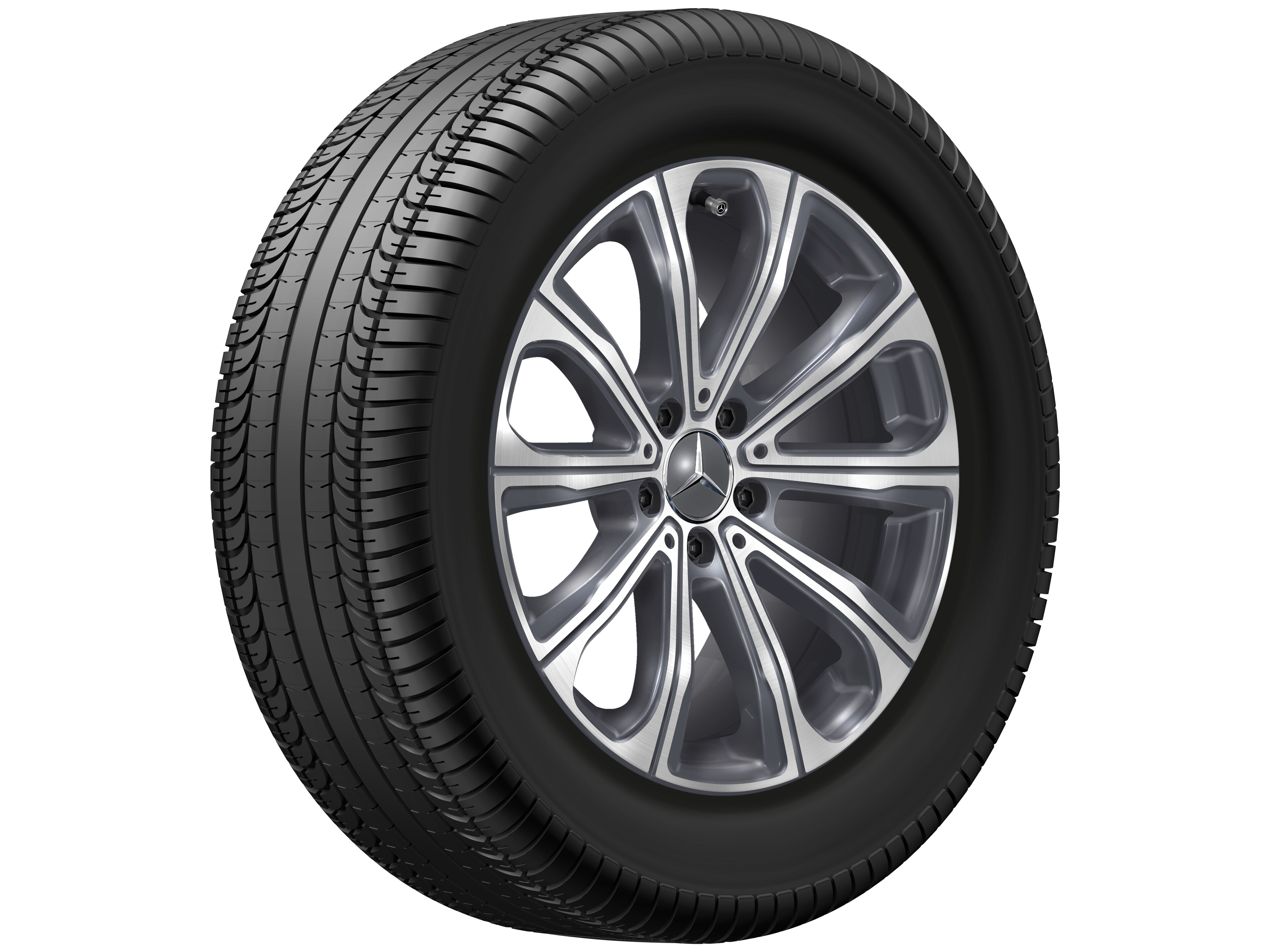 Obręcz 10-ramienna, 45,7 cm (18 cali) - 8 J x 18 ET 32,5, tremolit-metallic, toczone na połysk