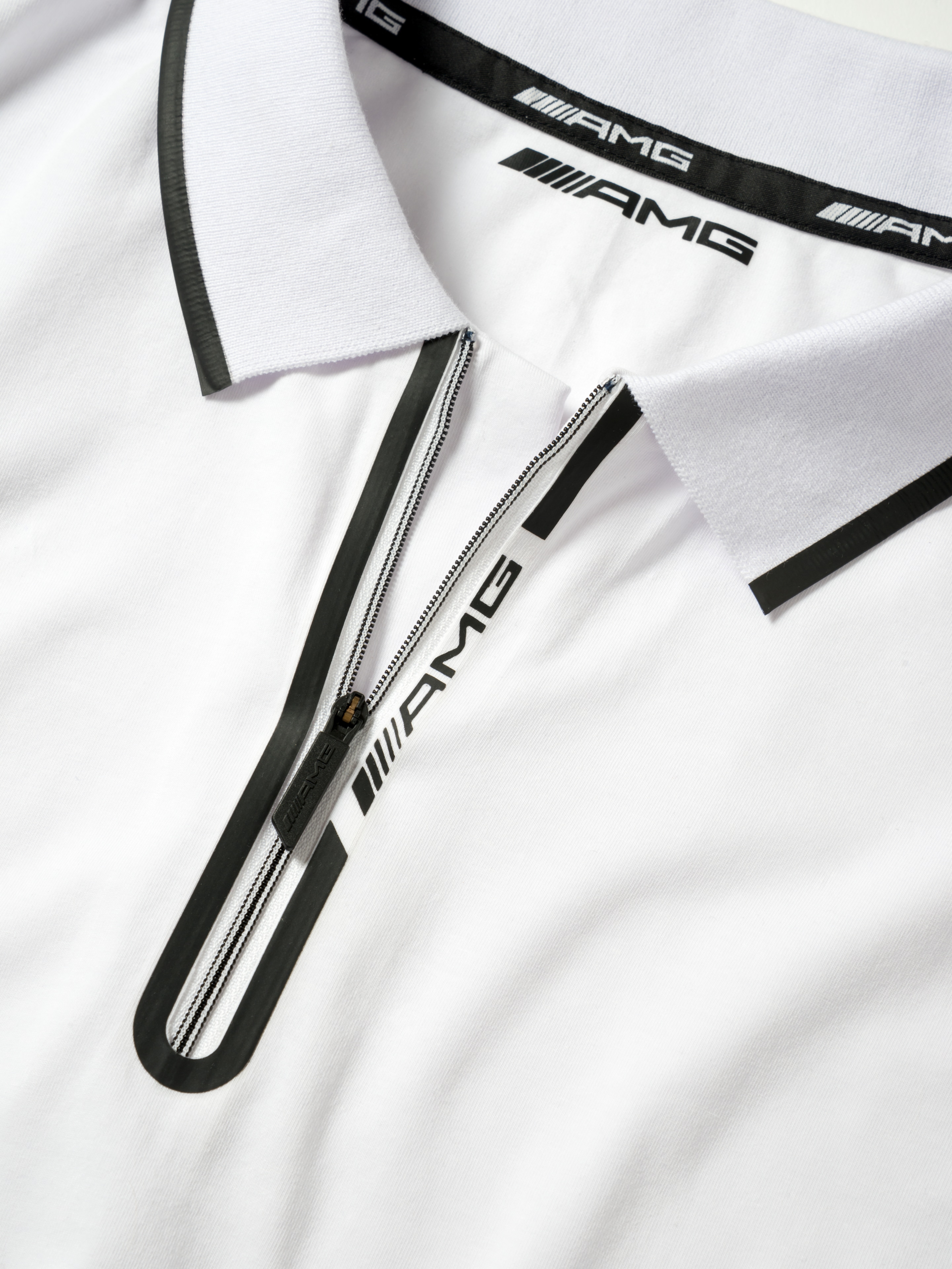 AMG Poloshirt Herren, weiß/schwarz, Mercedes-AMG Collection, 2019