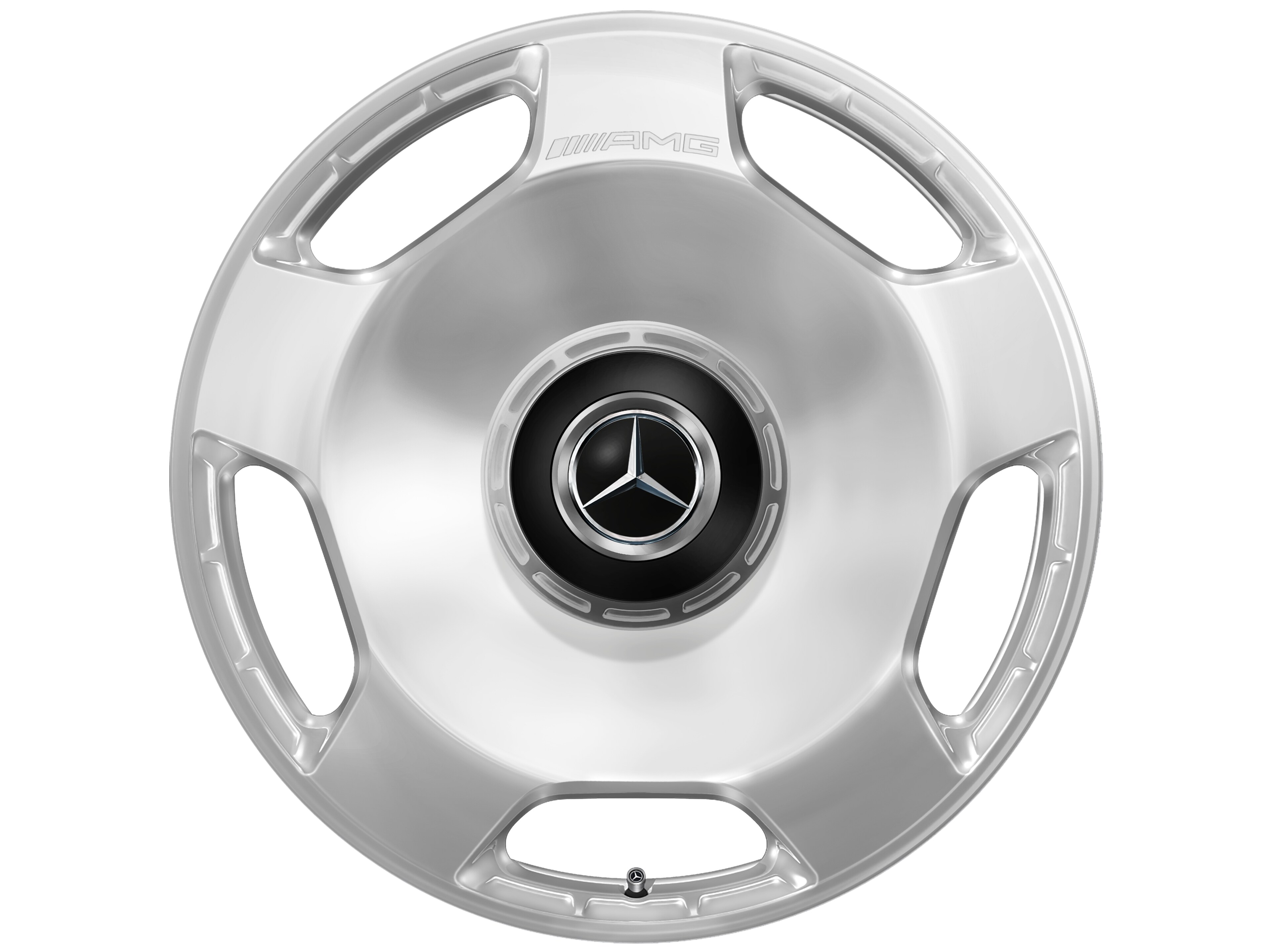 Obręcz kuta AMG 5-otworowe, 58,4 cm (23 cale) - 11,5 J x 23 ET 47, srebrny, polerowane na połysk