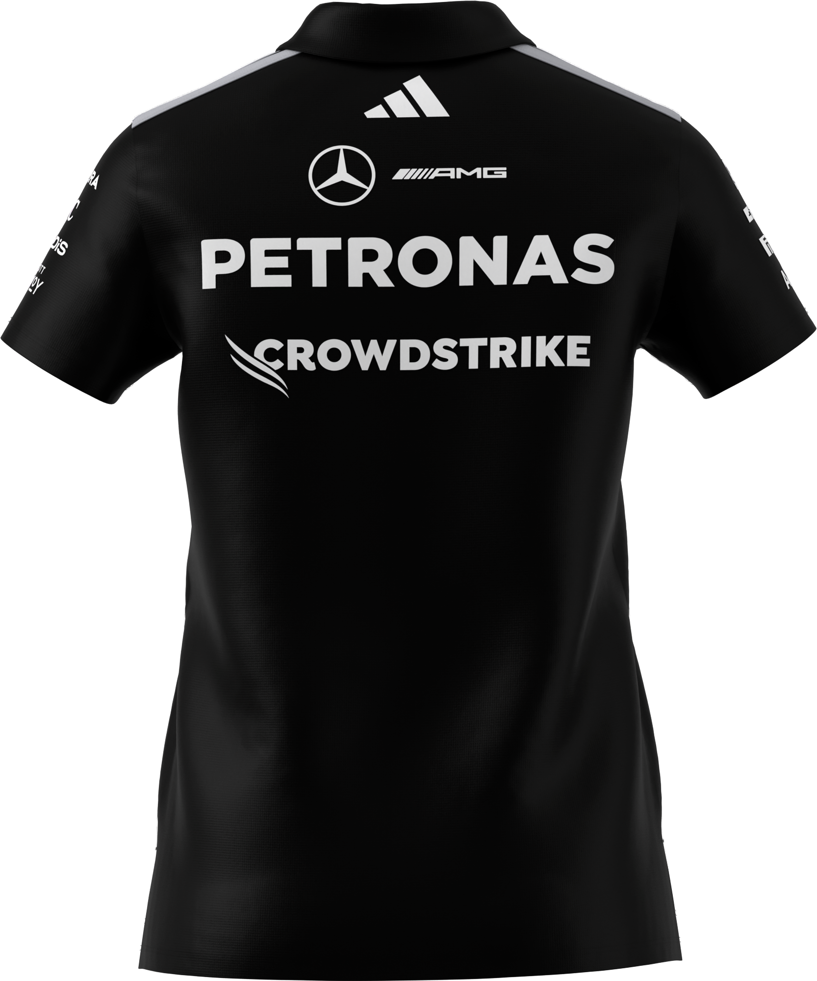 Damska koszulka polo, Team, Mercedes-AMG F1 - czerń, XS