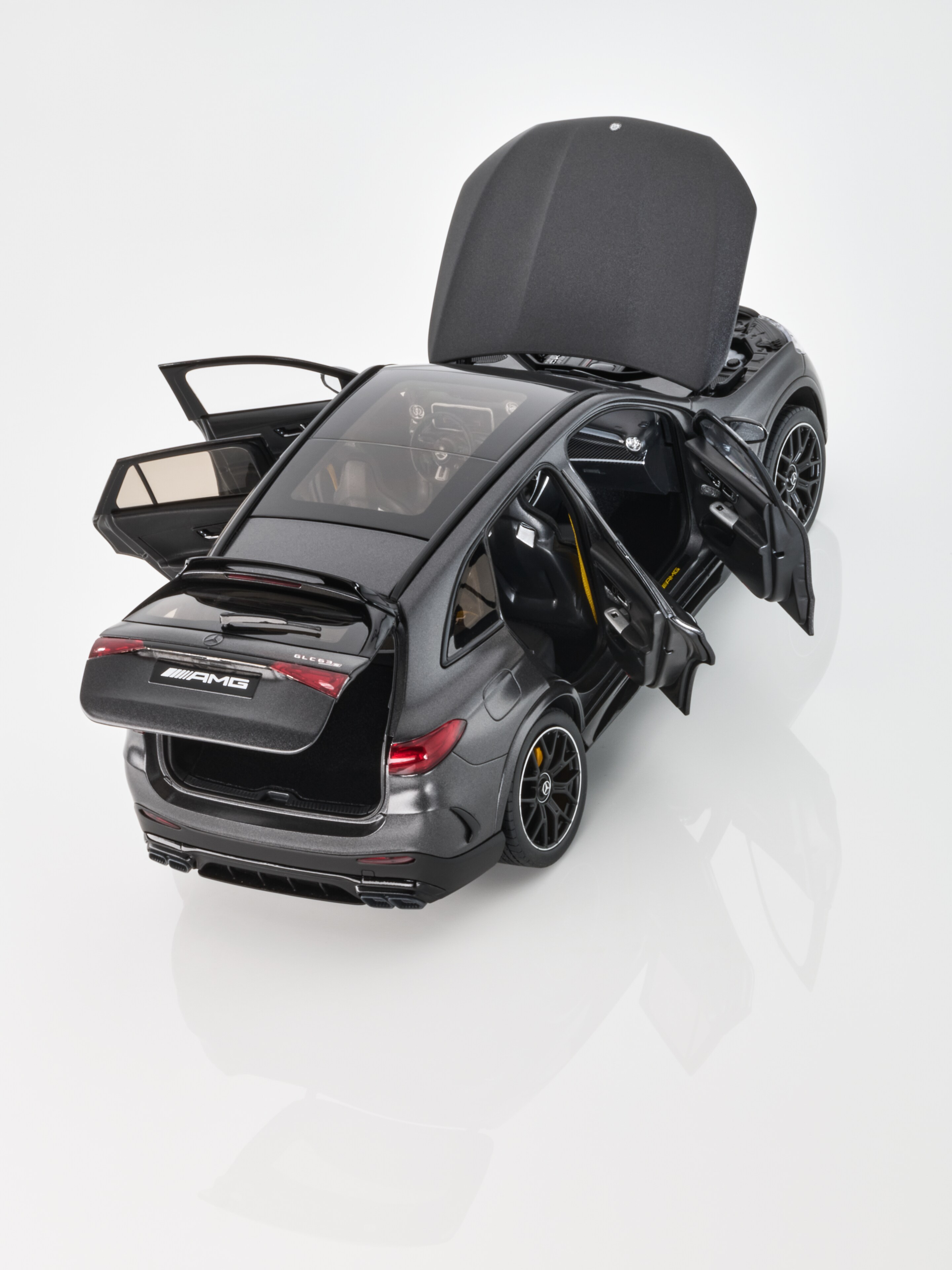 Mercedes-AMG GLC 63, S E PERFORMANCE, X254, edition #1 - MANUFACTORY grafitowoszary mango, NZG, 1:18