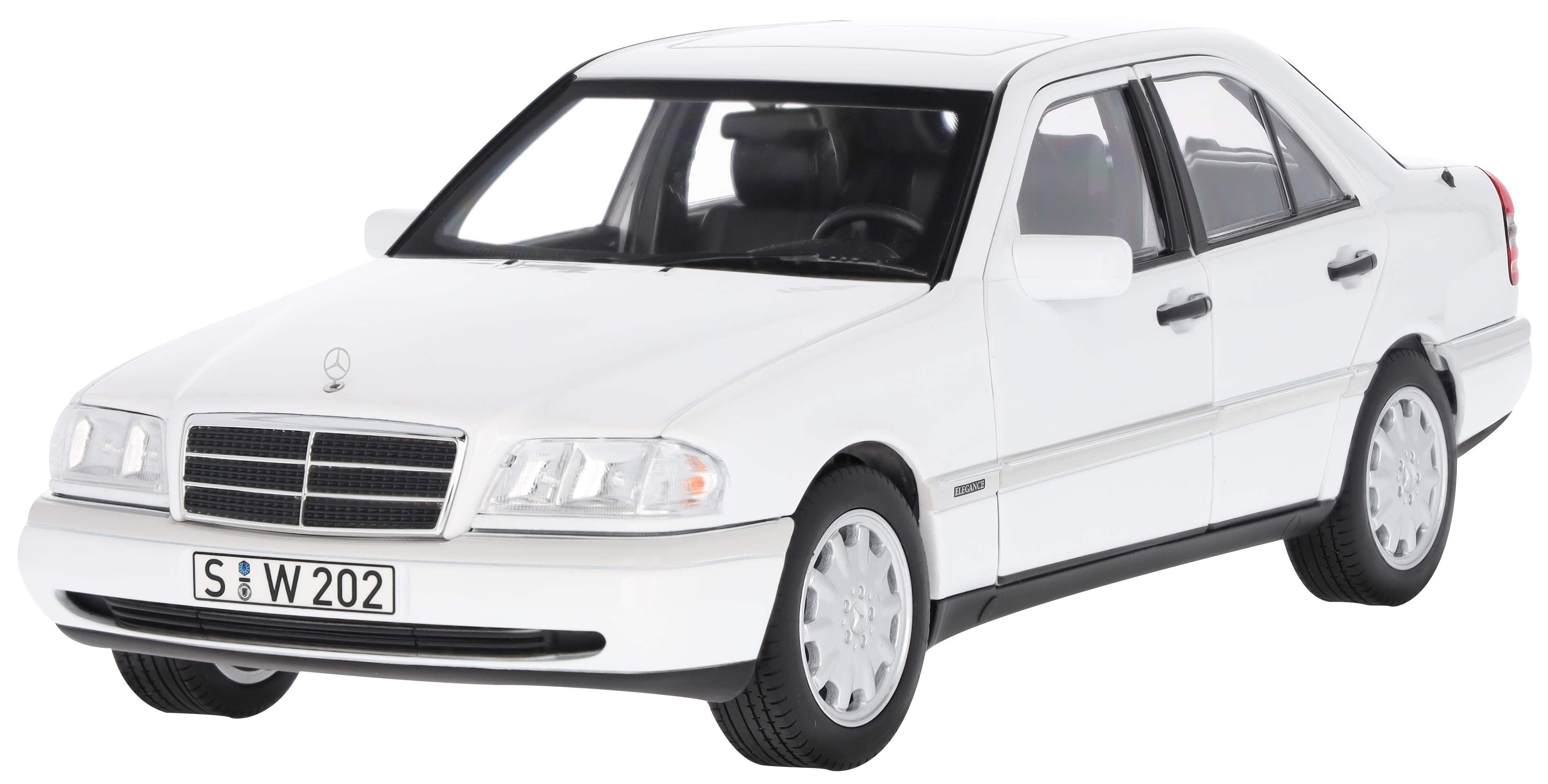 C 200 limuzyna W 202 (1993-1996) - biel polarna, Norev, 1:18