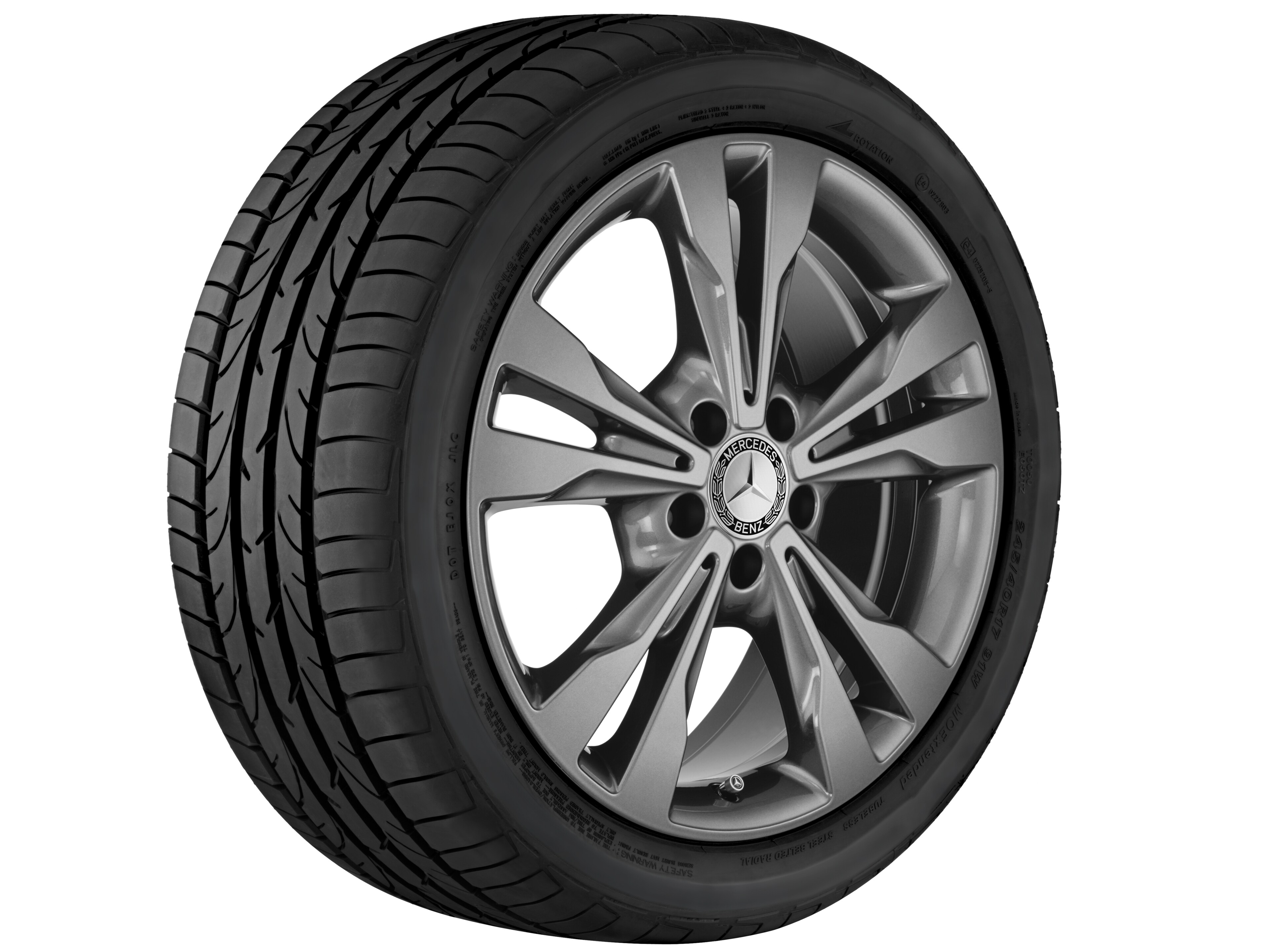 Obręcz z 5 podwójnymi ramionami, 45,7 cm (18 cali) - 7,5 J x 18 ET 52, tremolit-metallic, lakierowane