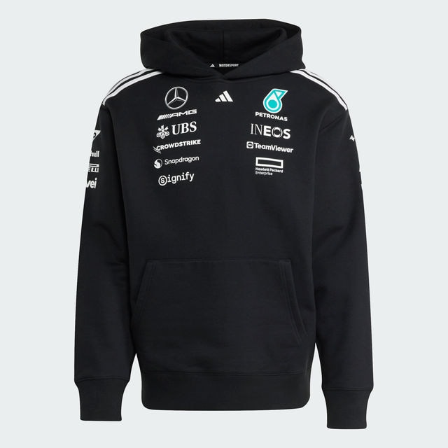 Sweathoody Unisex, Team, Mercedes-AMG F1 - czerń, XL