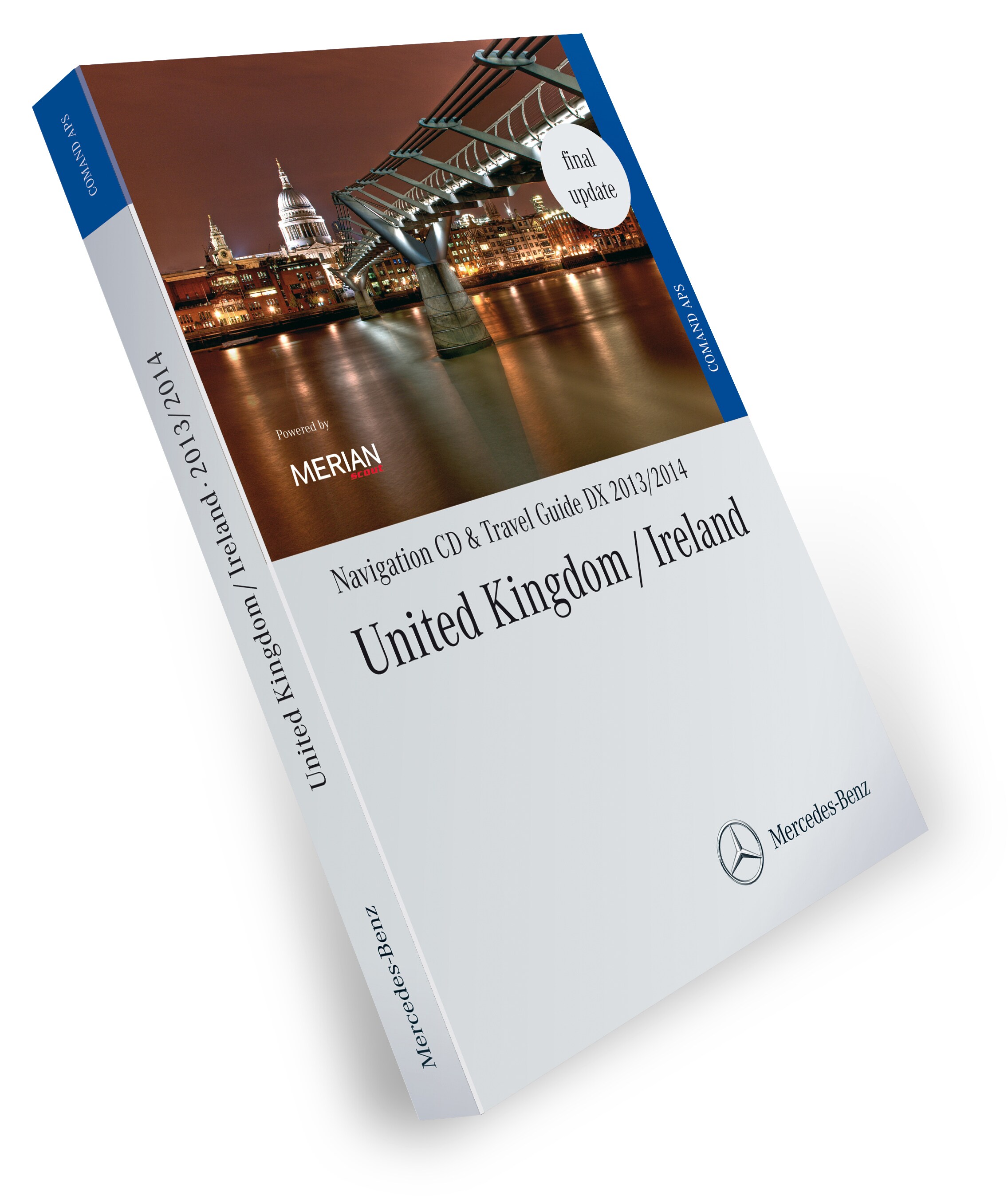 Nawigacyjna CD, Wielka Brytania/ Irlandia, z przewodnikiem turystycznym MERIAN 2013/2014