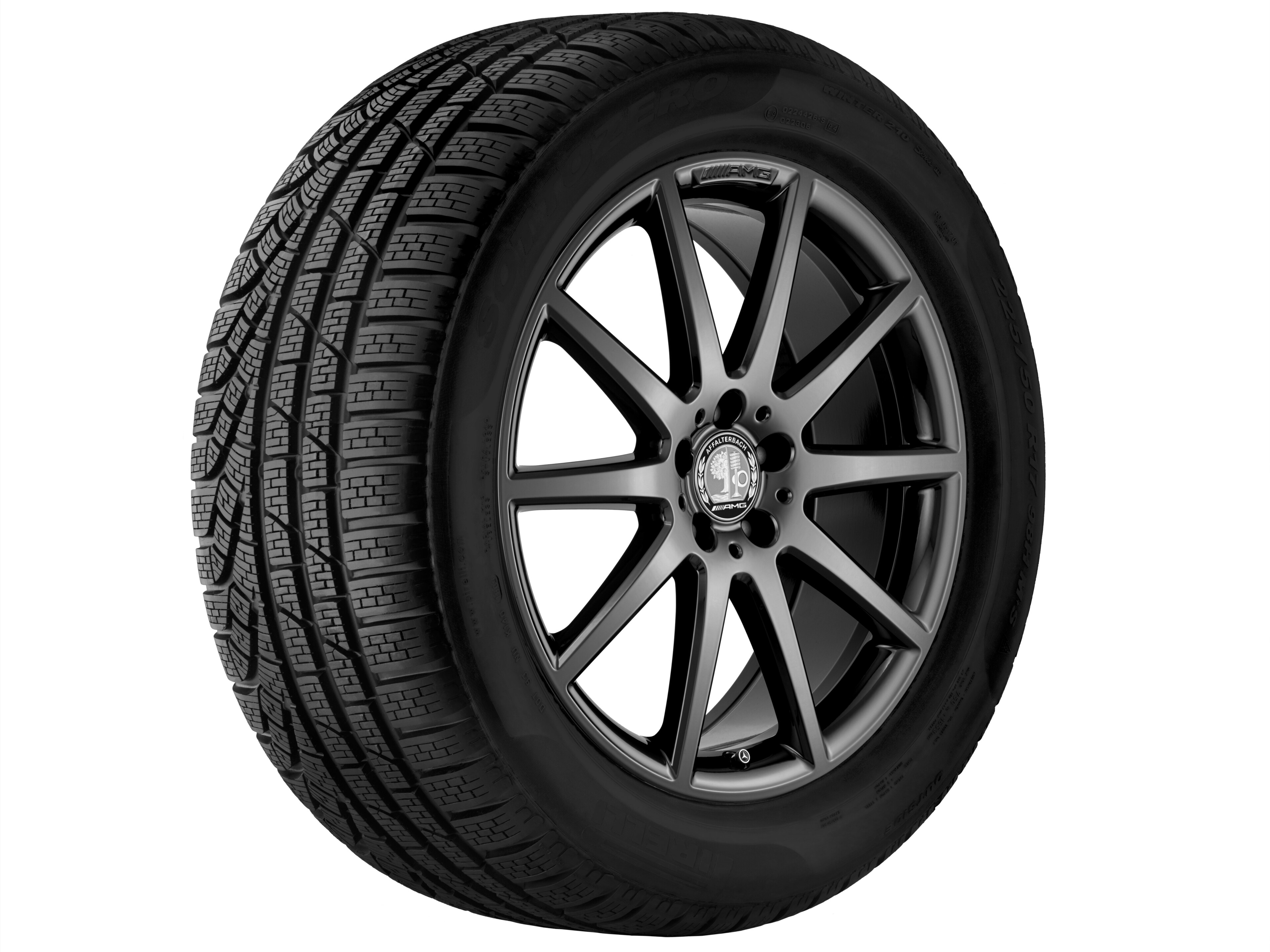 Obręcz AMG 10-ramienna, 50,8 cm (20 cali) - 8 J x 20 ET 43,5, czerń tytanu, intensywnie błyszczące